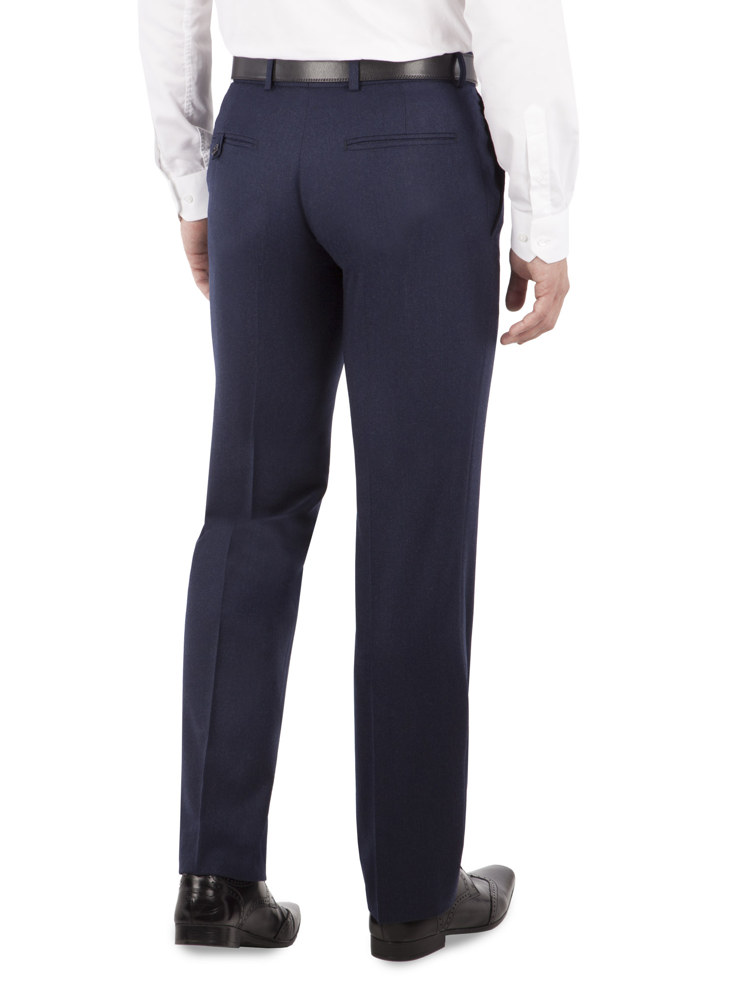 Navy Flannel Regular Fit Suit