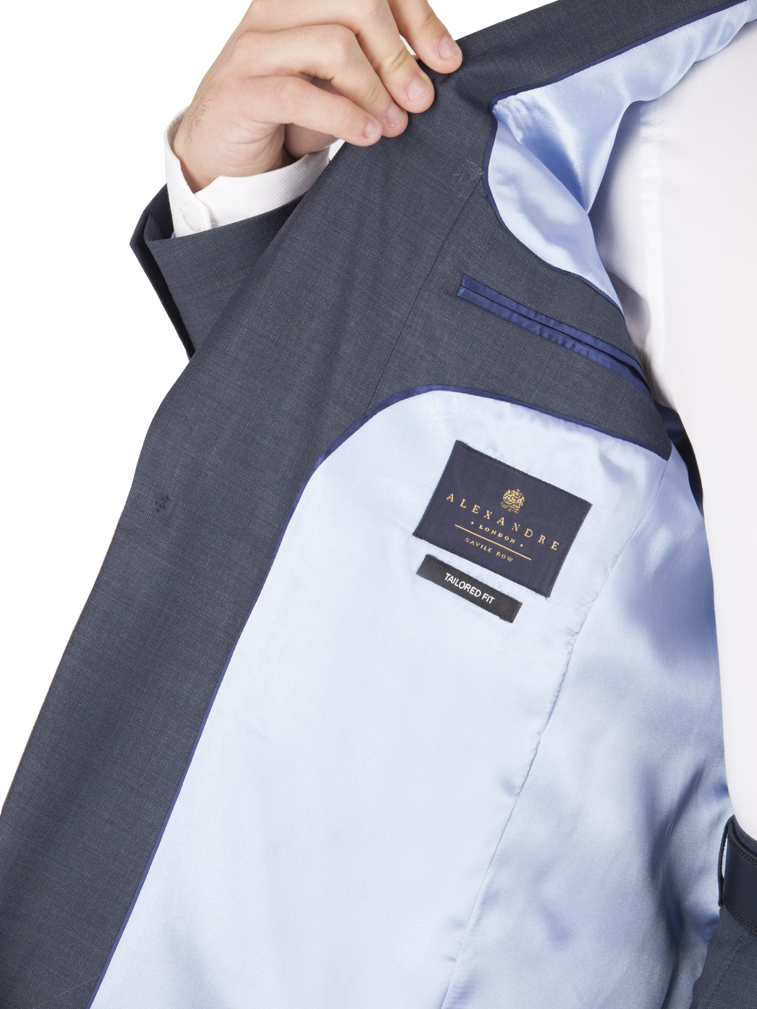 Dark Airforce Blue Pick & Pick Tailored Fit Suit