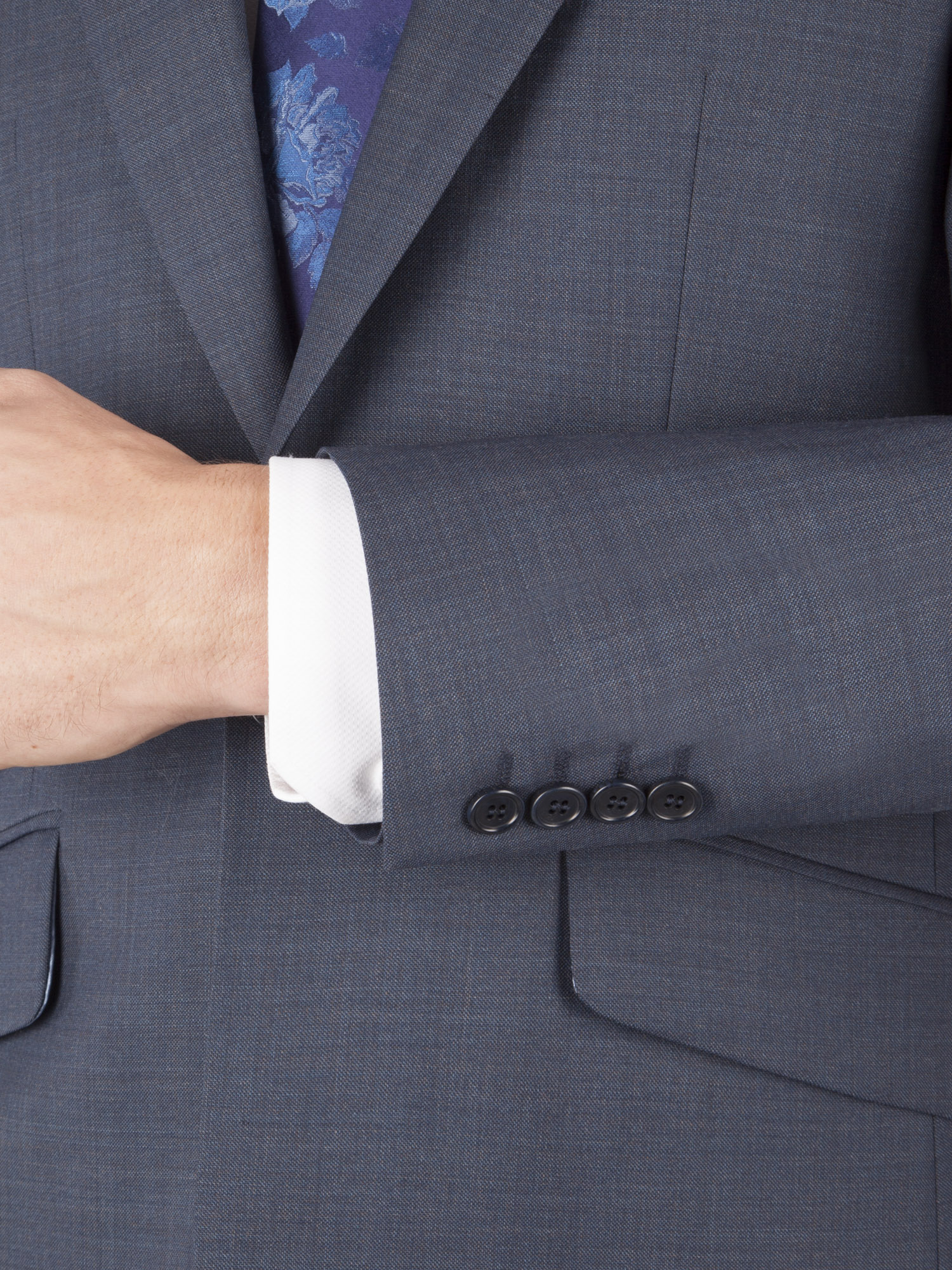 Dark Airforce Blue Pick & Pick Tailored Fit Suit