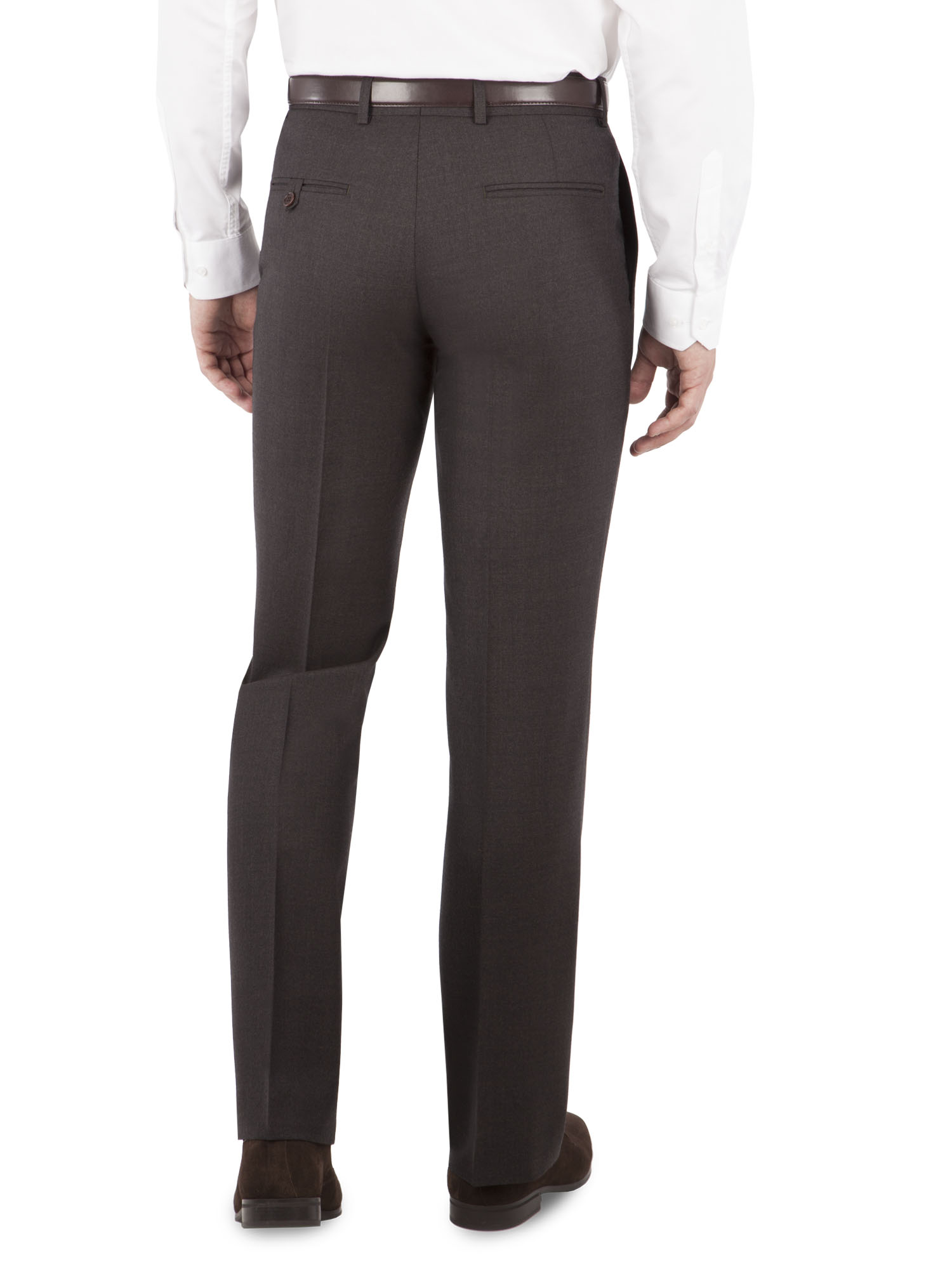 Plain Brown Regular Fit Suit