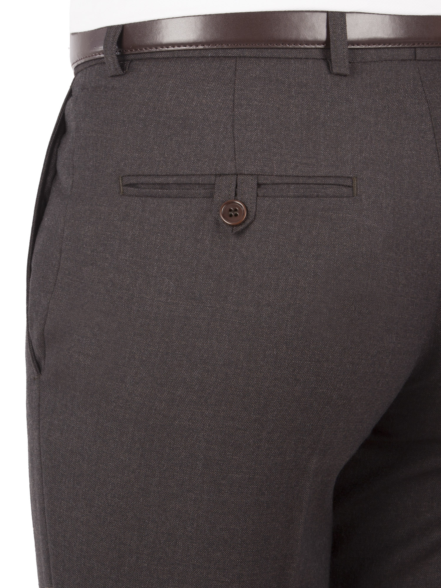 Plain Brown Regular Fit Suit