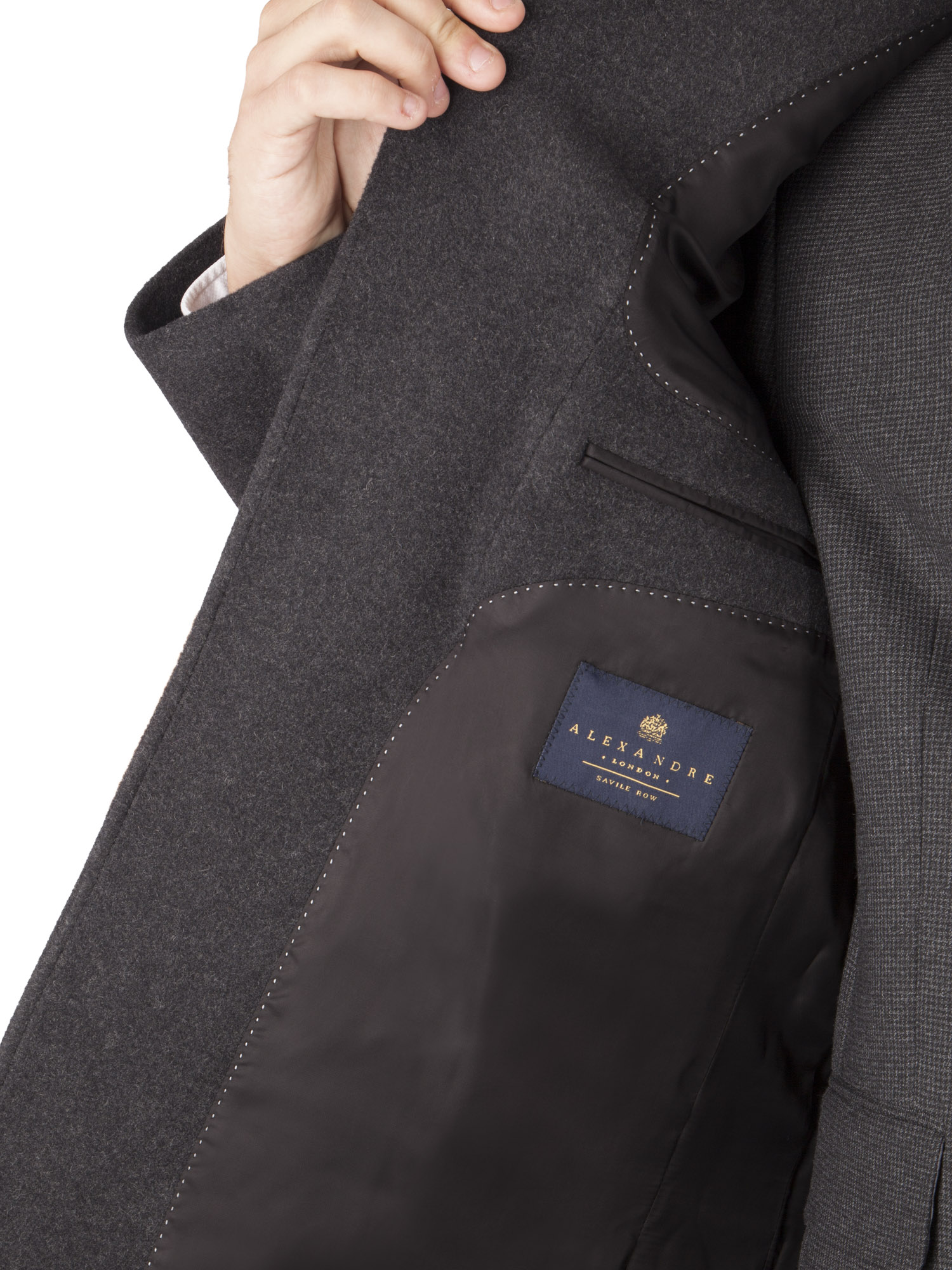 Plain Charcoal Grey Car Coat