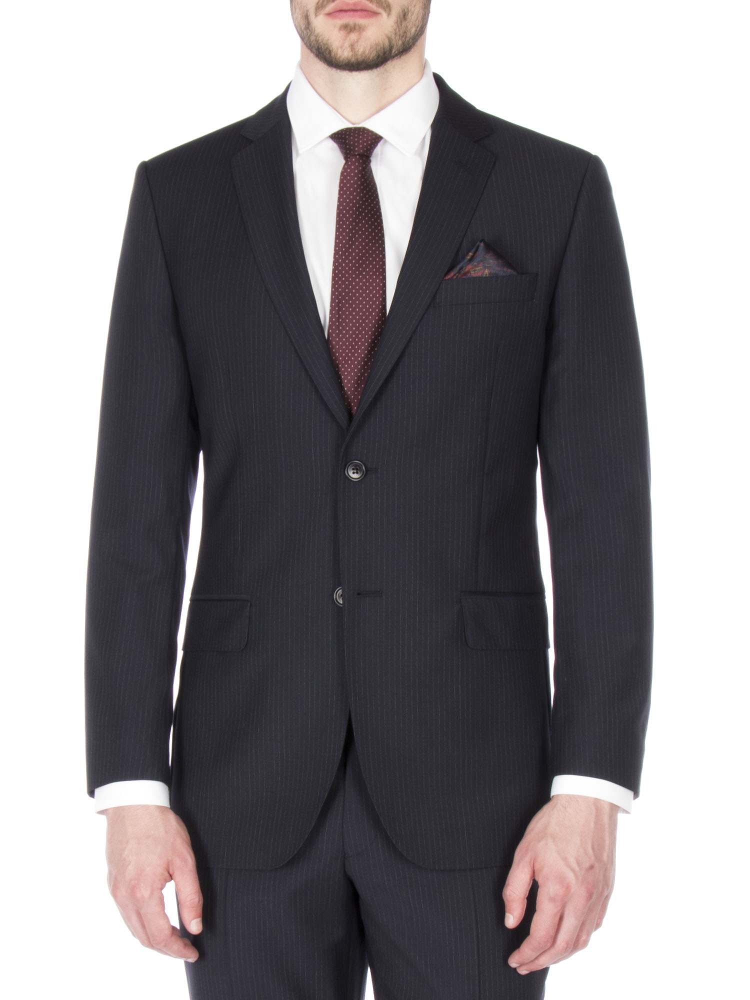 Navy Stripe Regular Fit Suit