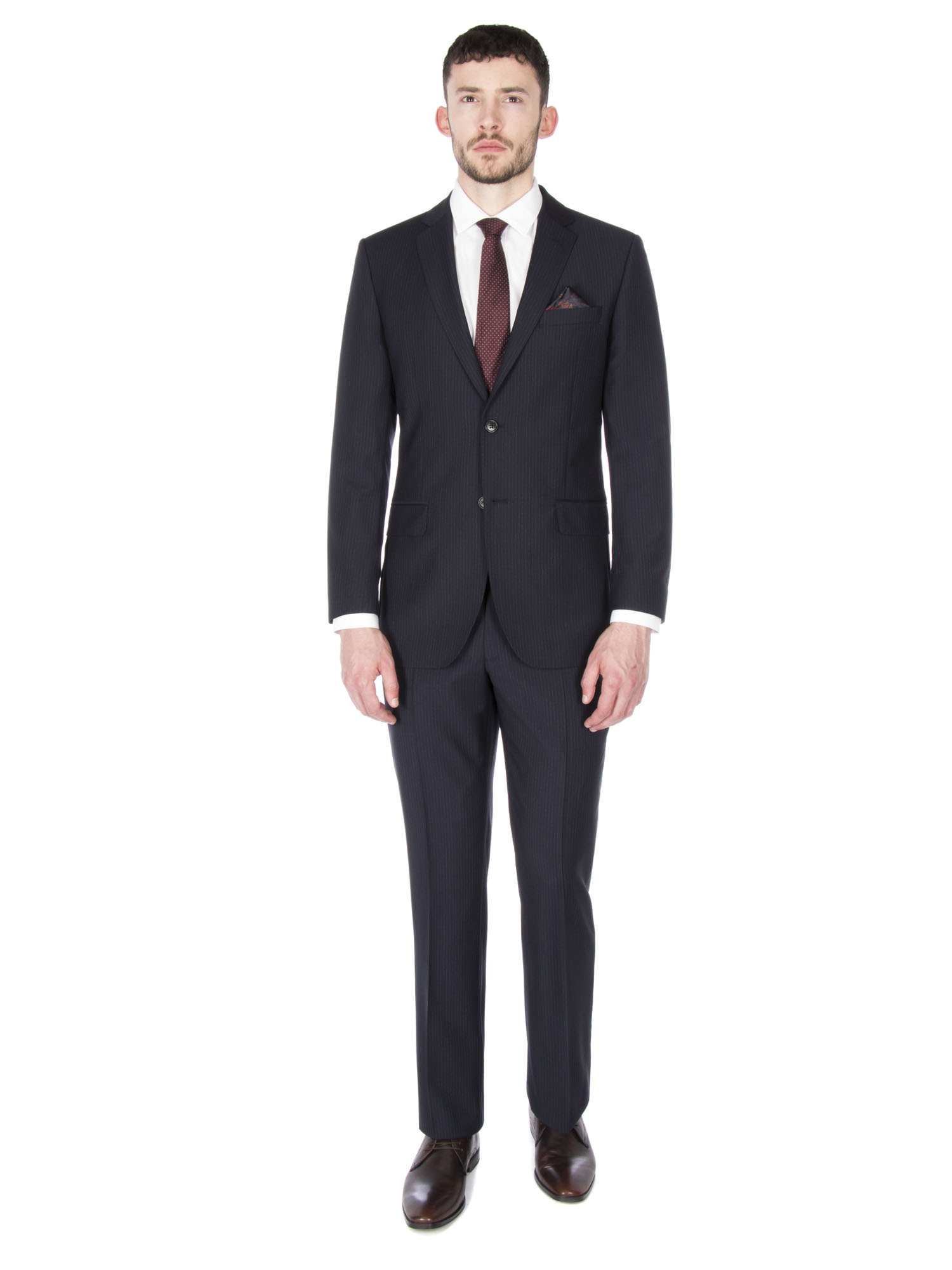 Navy Stripe Regular Fit Suit
