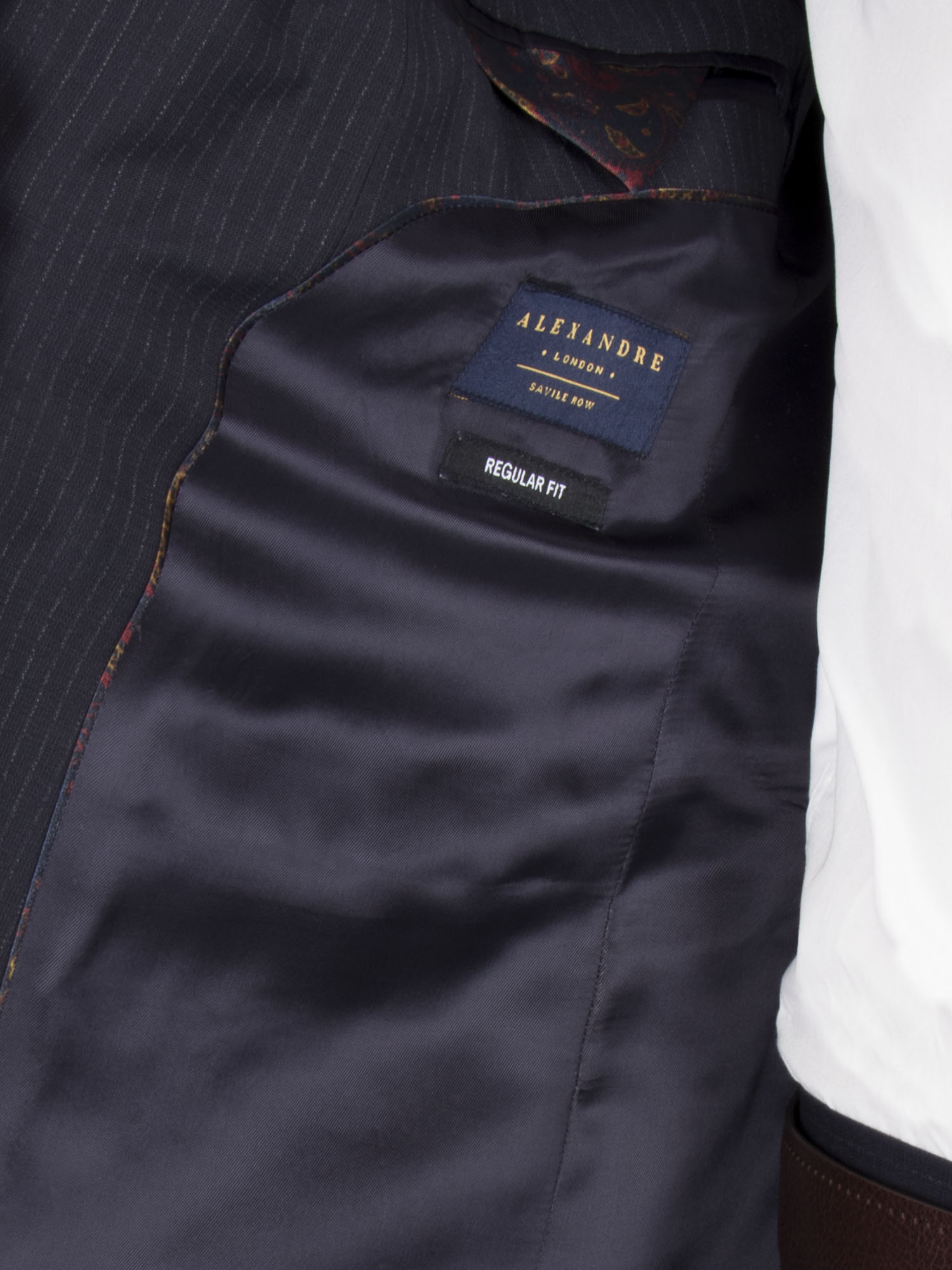 Navy Stripe Regular Fit Suit