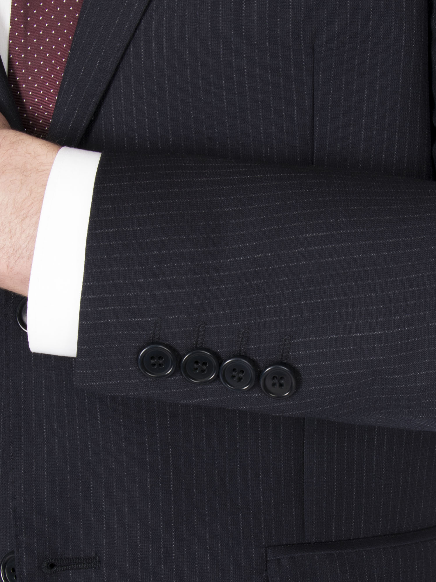 Navy Stripe Regular Fit Suit