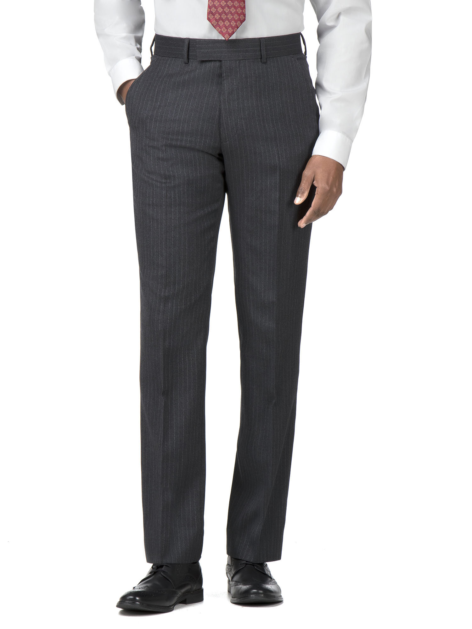 Grey Pinstripe Regular Fit Suit