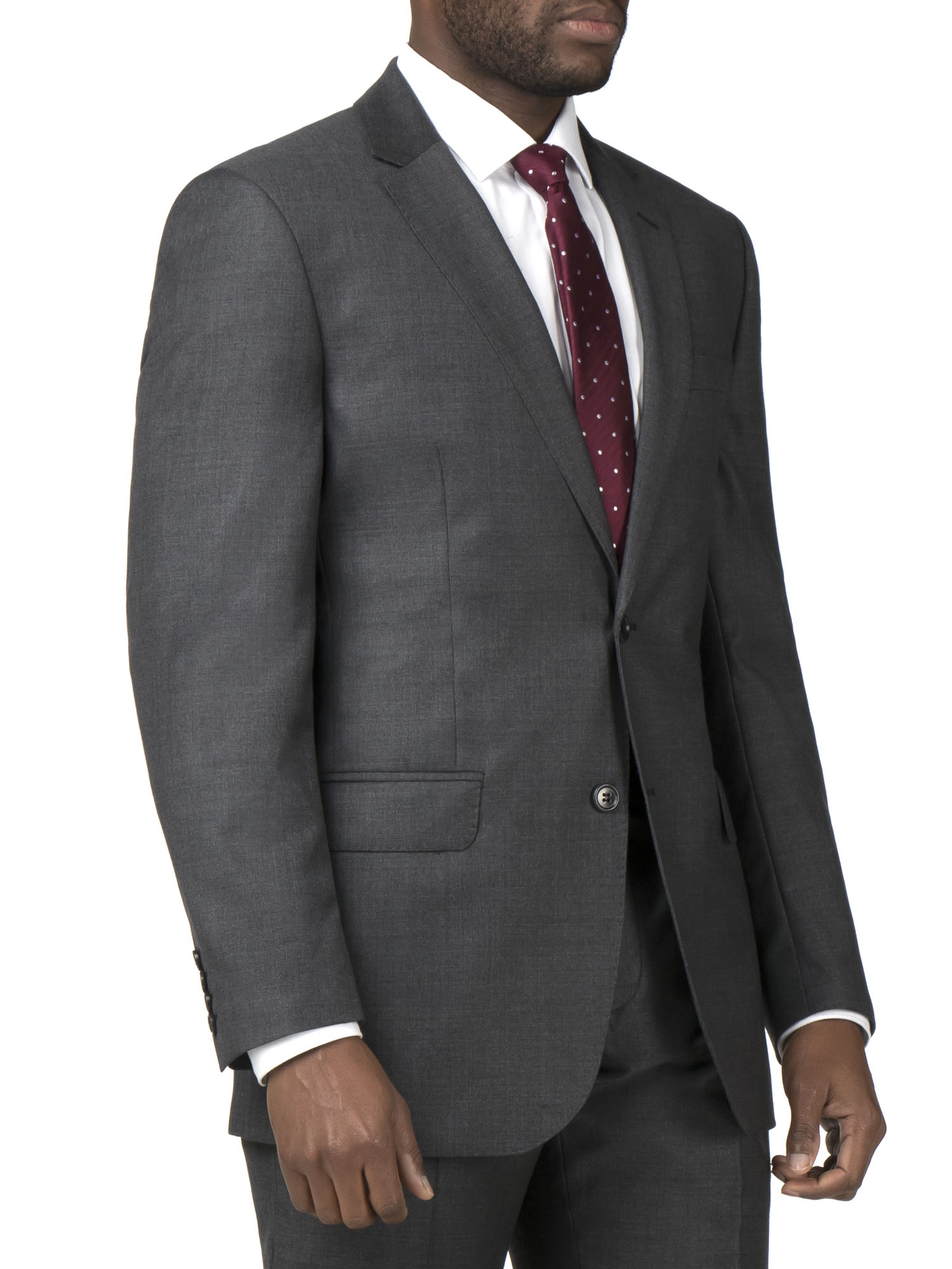Charcoal Pick and Pick Regular Fit Suit