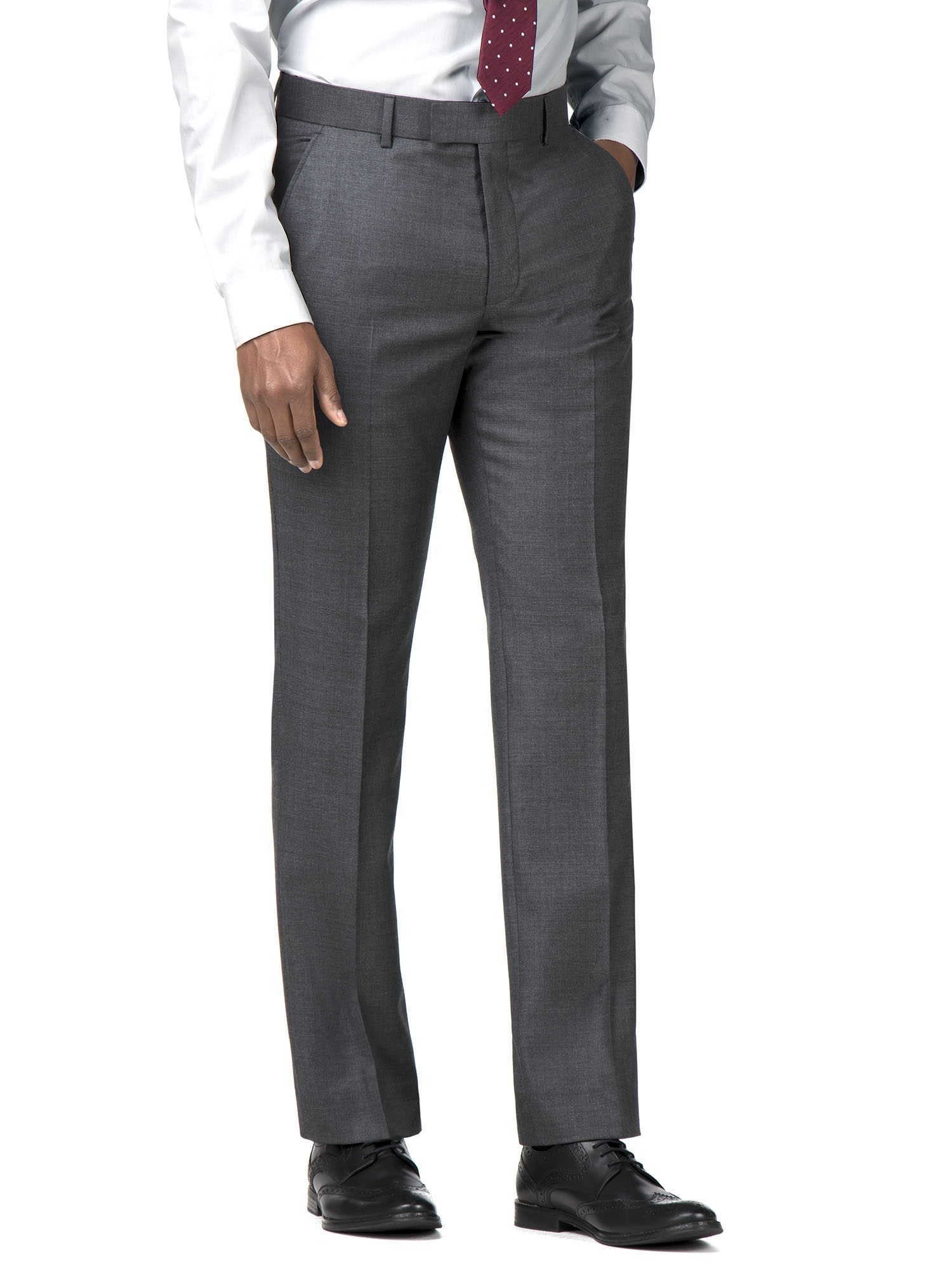 Charcoal Pick and Pick Regular Fit Suit