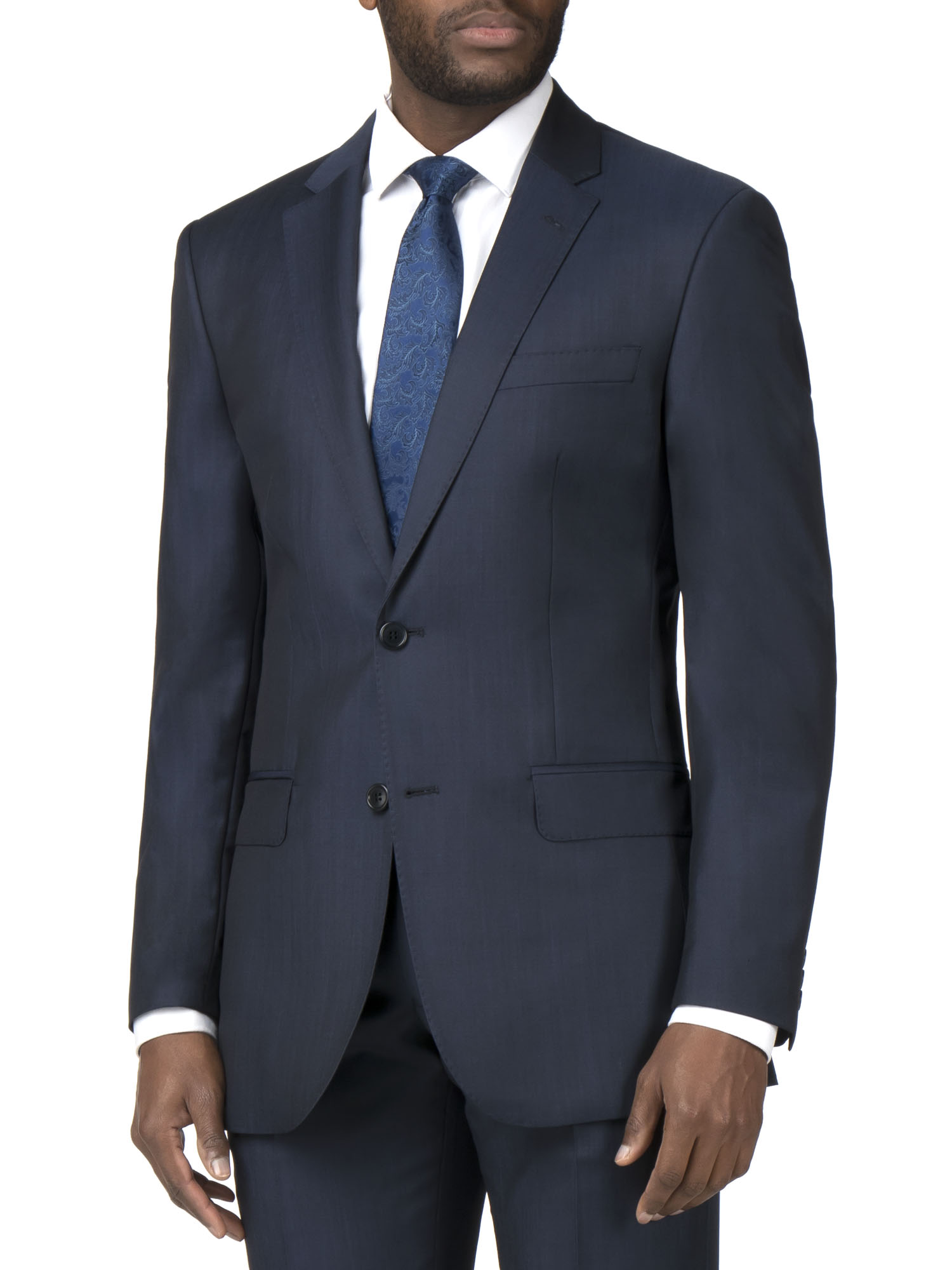 Airforce Blue Twill Tailored Fit Suit