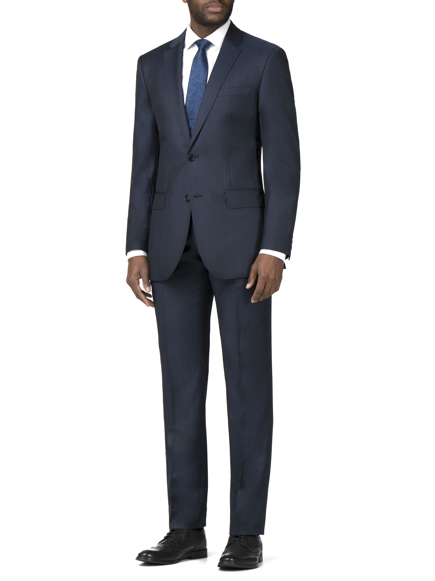Airforce Blue Twill Tailored Fit Suit