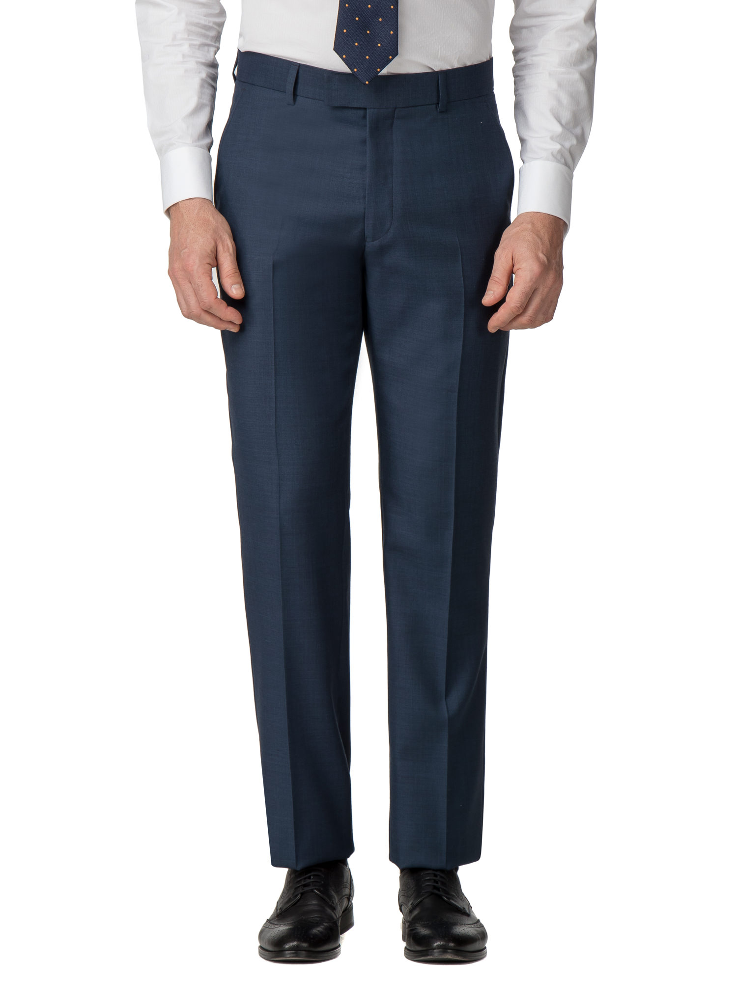 Blue Pick and Pick Regular Fit Trouser