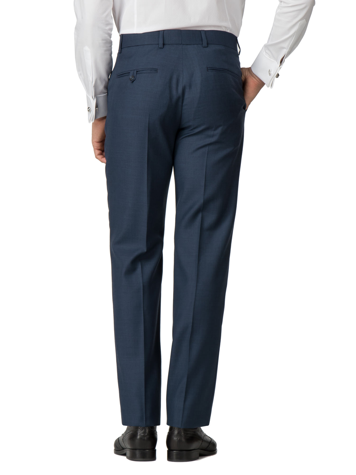 Blue Pick and Pick Regular Fit Trouser