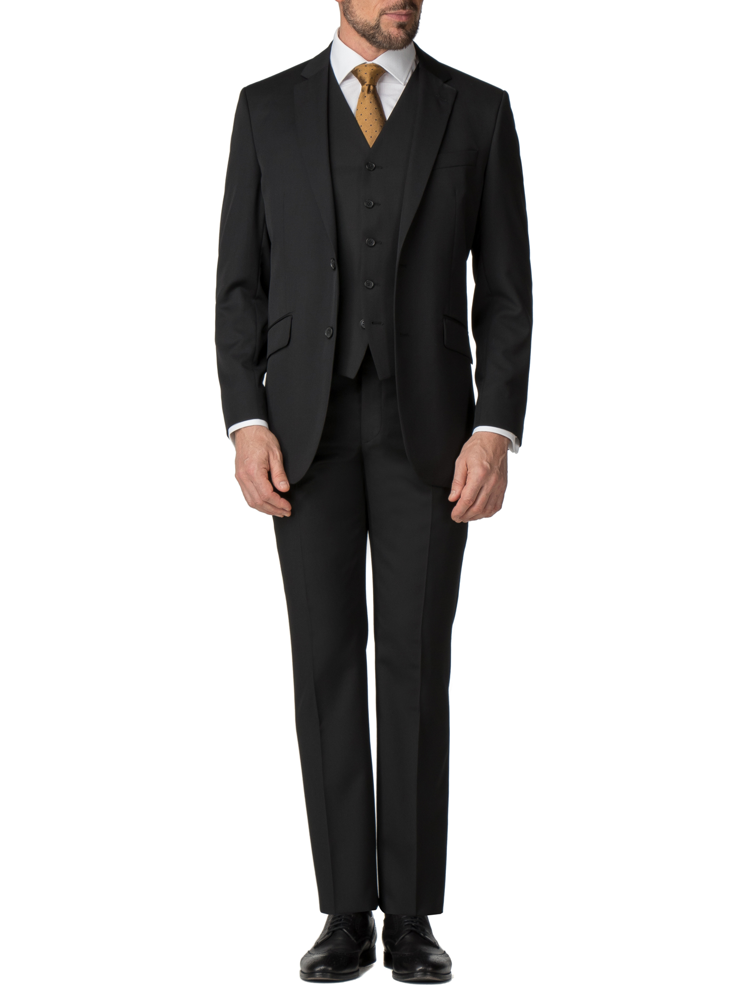 Black Twill Regular Fit Mixer Jacket