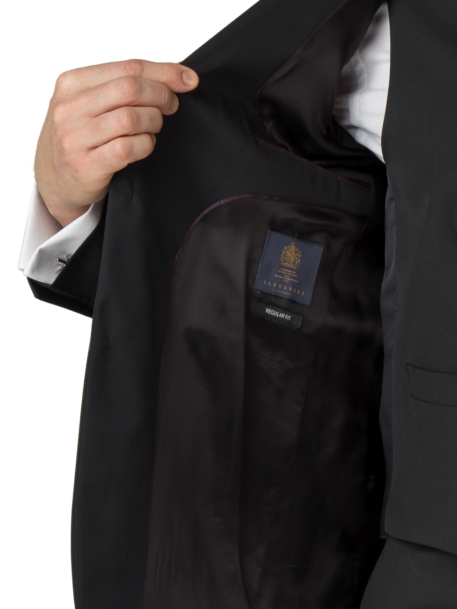 Black Twill Regular Fit Mixer Jacket
