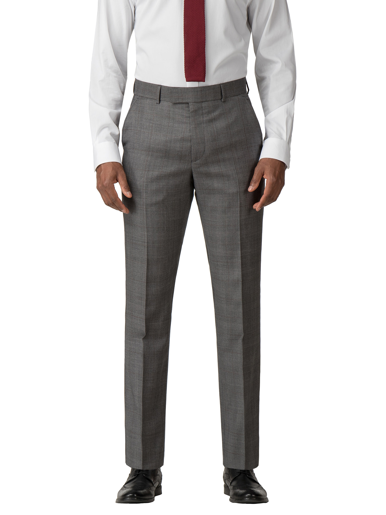 Grey Prince of Wales Check Regular Fit Suit
