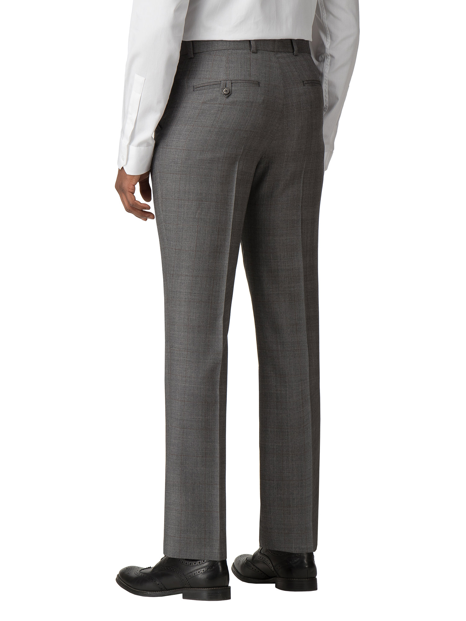 Grey Prince of Wales Check Regular Fit Suit