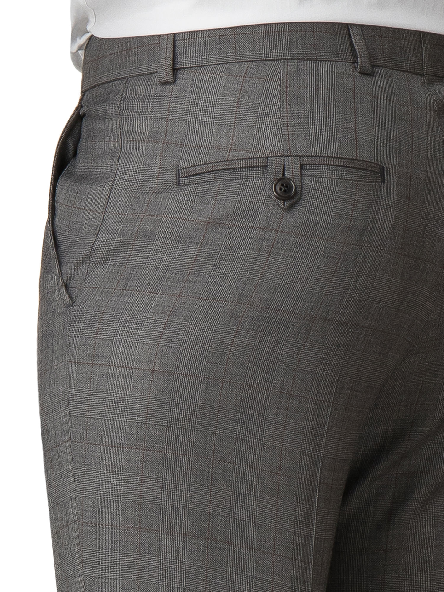 Grey Prince of Wales Check Regular Fit Suit