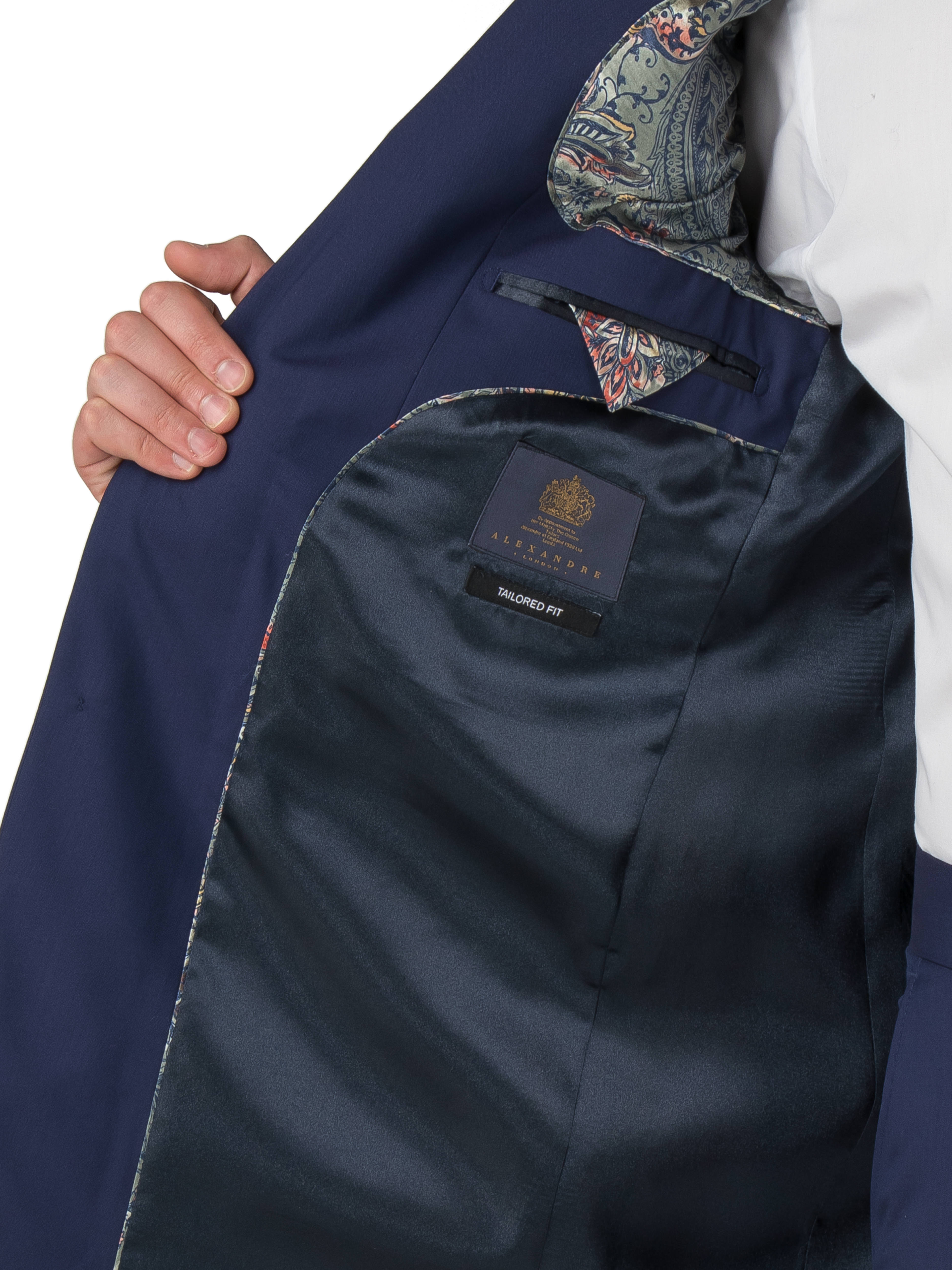 Blue Panama Tailored Fit Suit