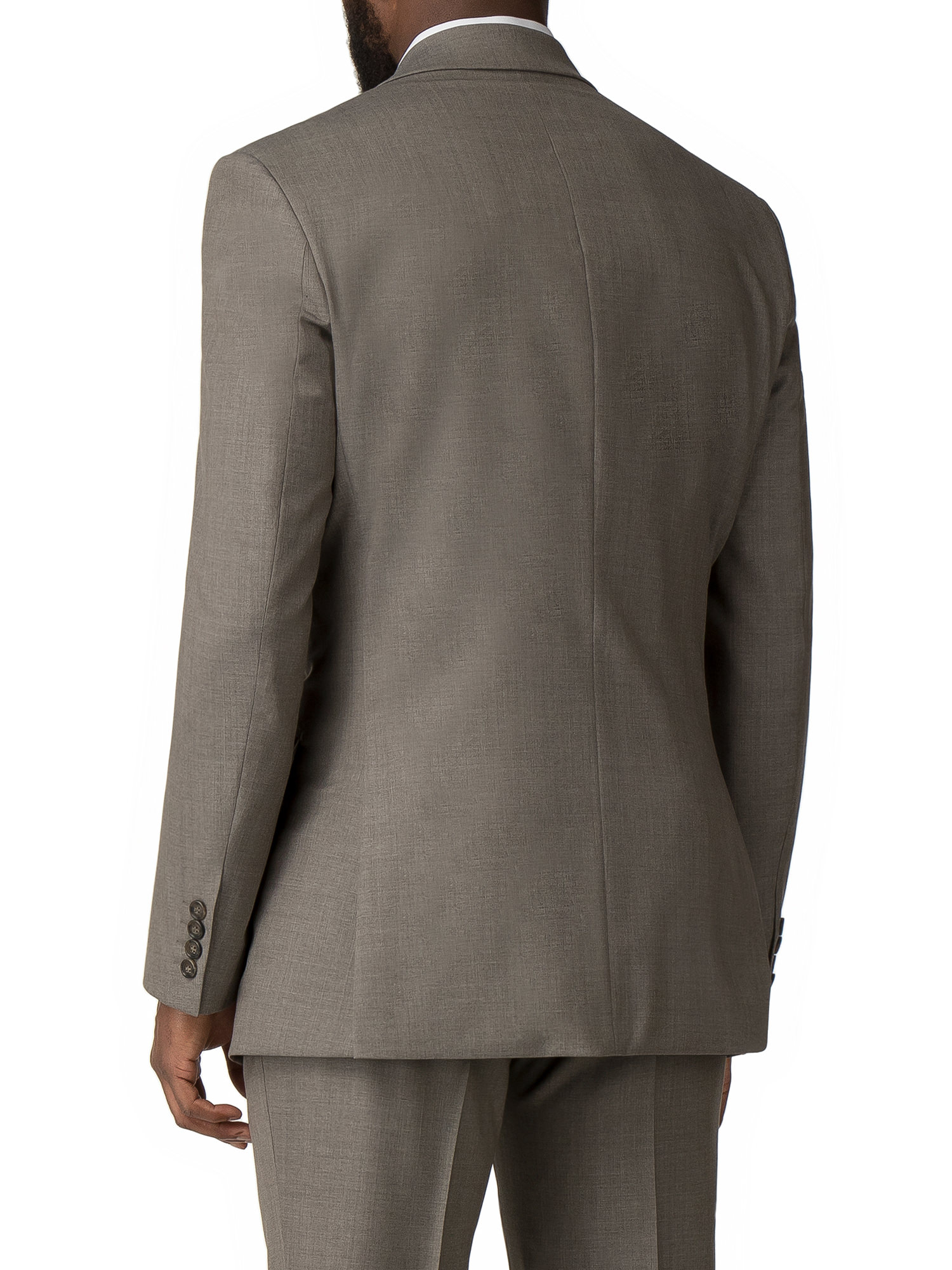 Taupe Panama Regular Fit Suit