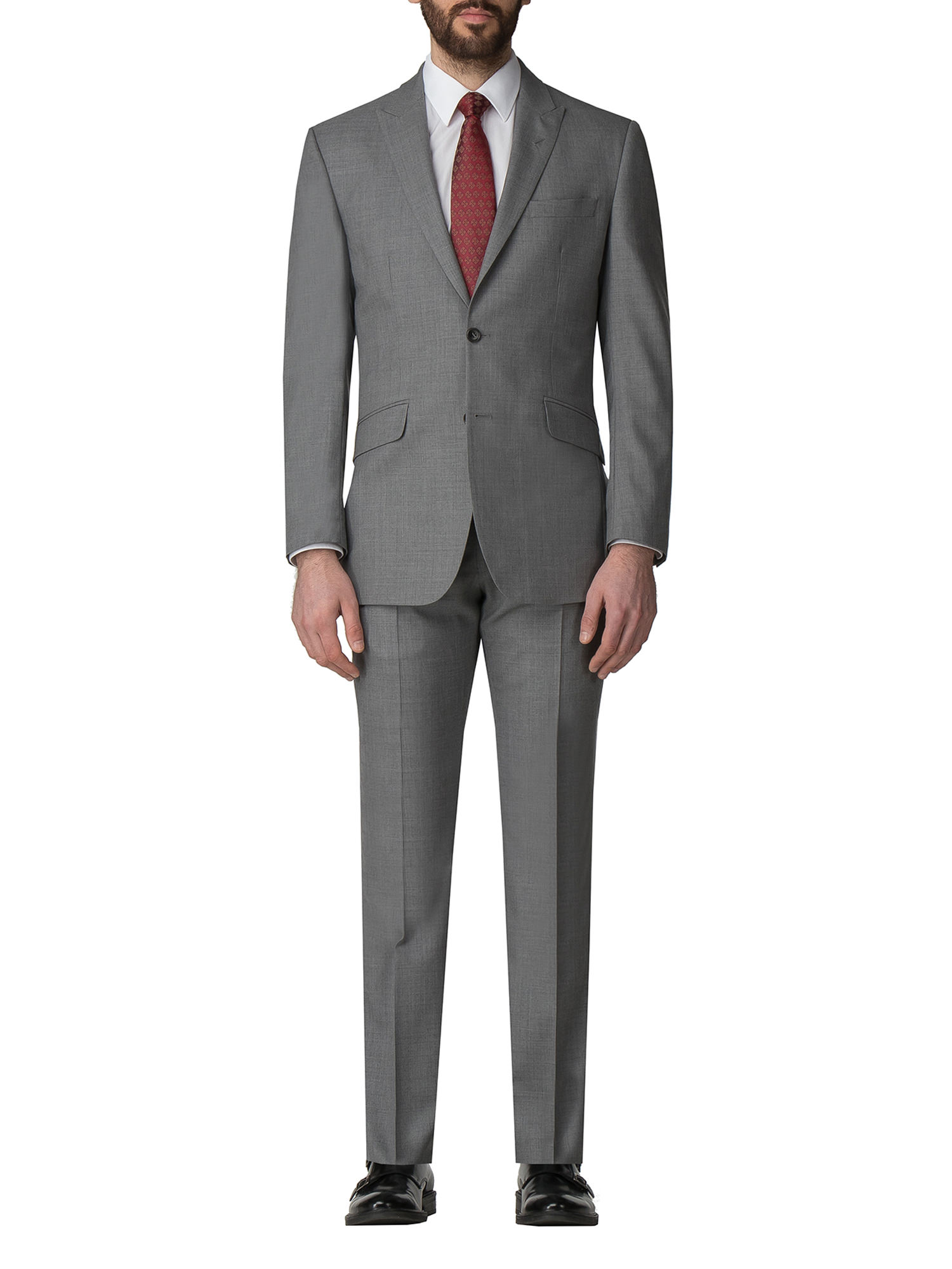 Light Grey Panama Regular Fit Suit