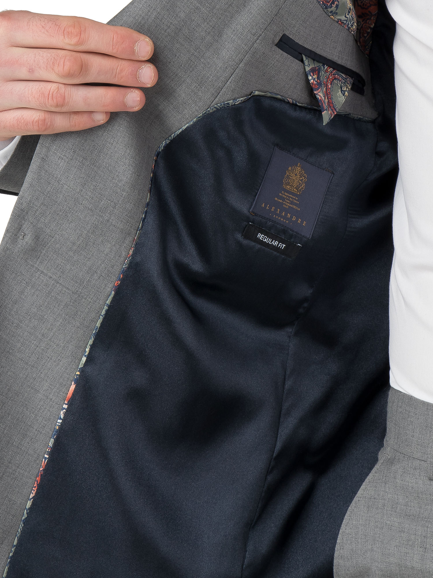 Light Grey Panama Regular Fit Suit