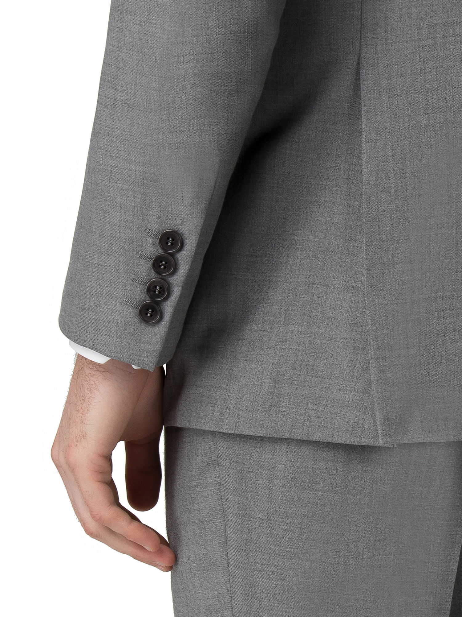 Light Grey Panama Regular Fit Suit