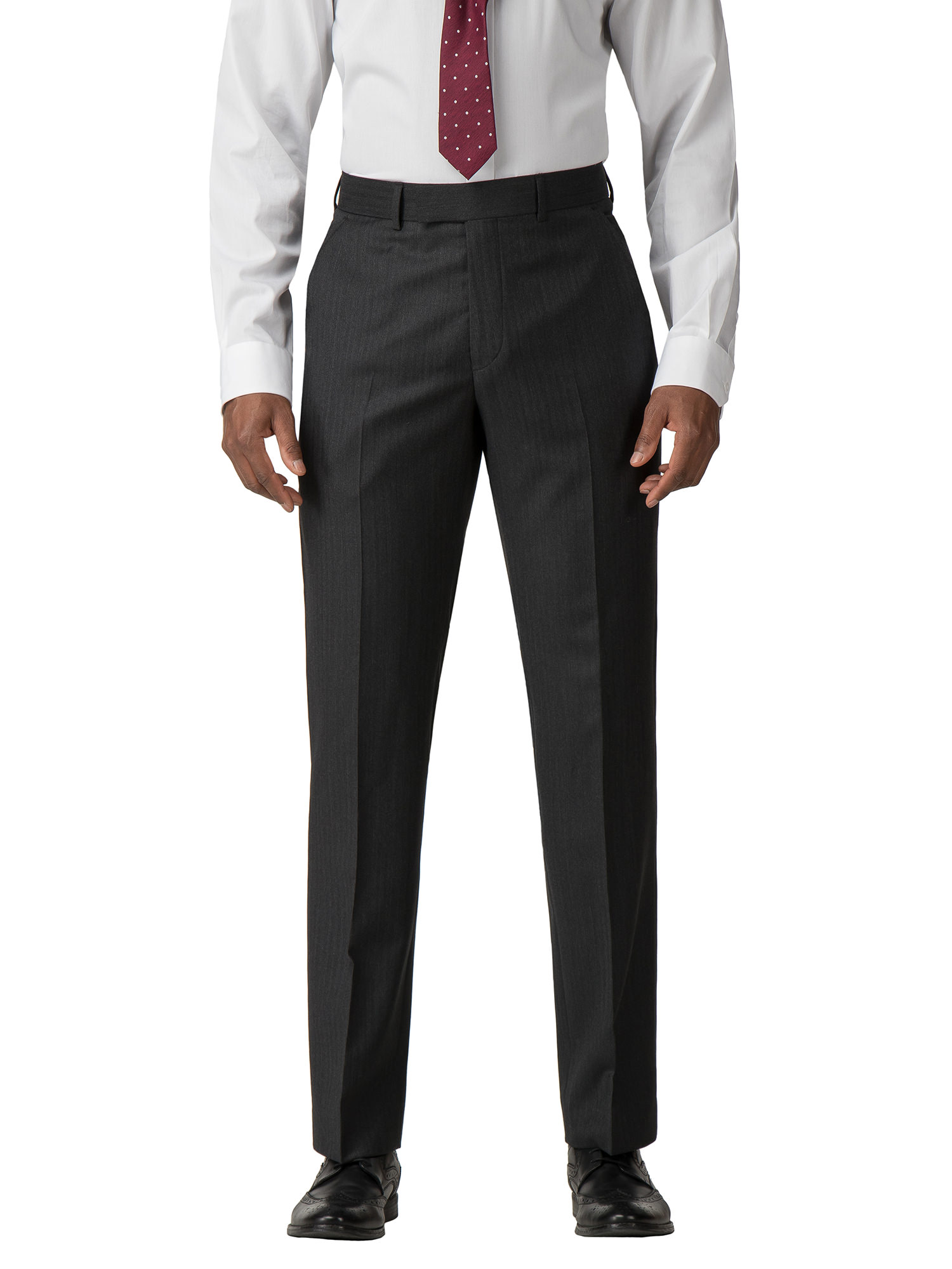 Charcoal Herringbone Regular Fit Suit