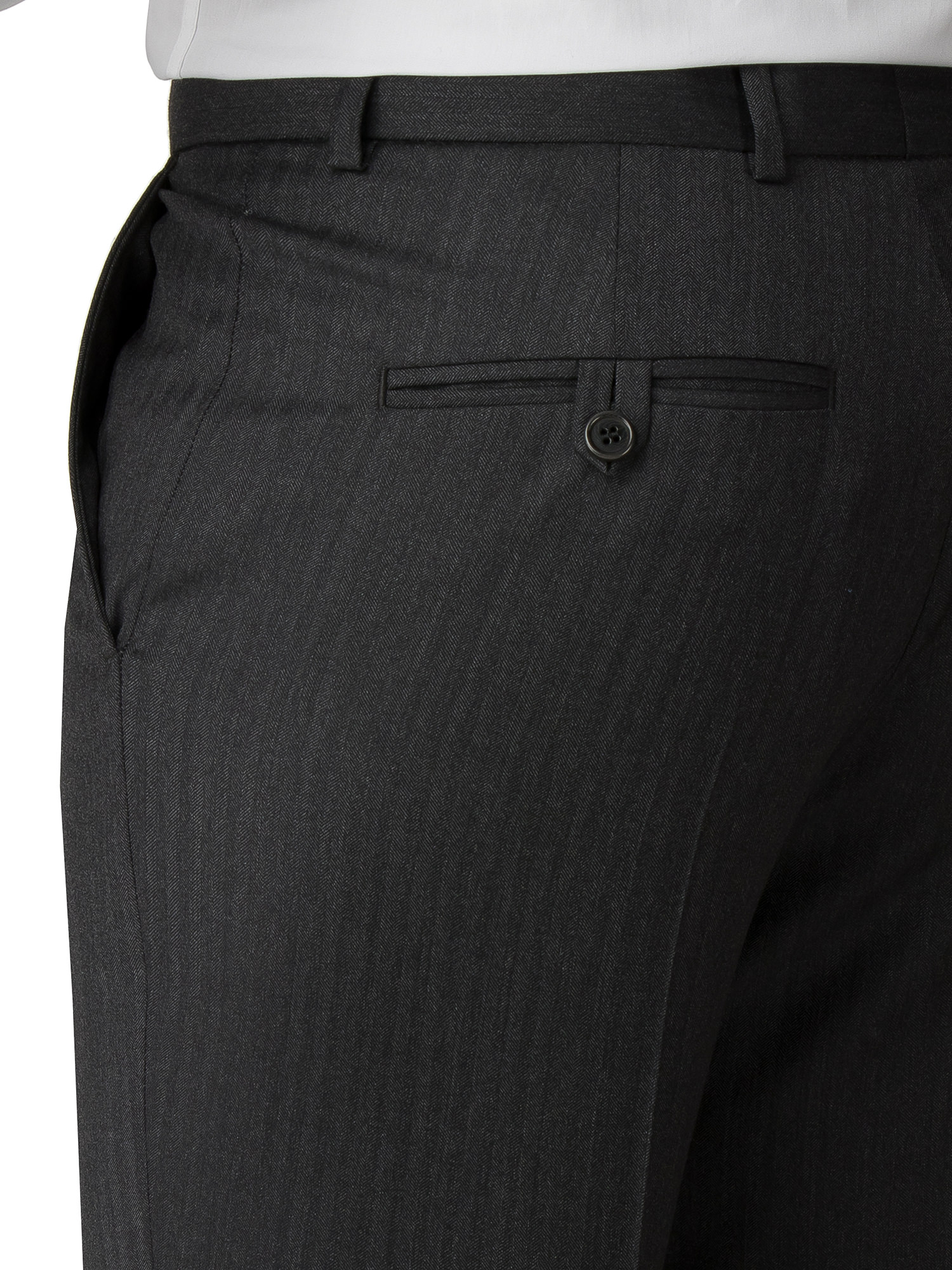 Charcoal Herringbone Regular Fit Suit
