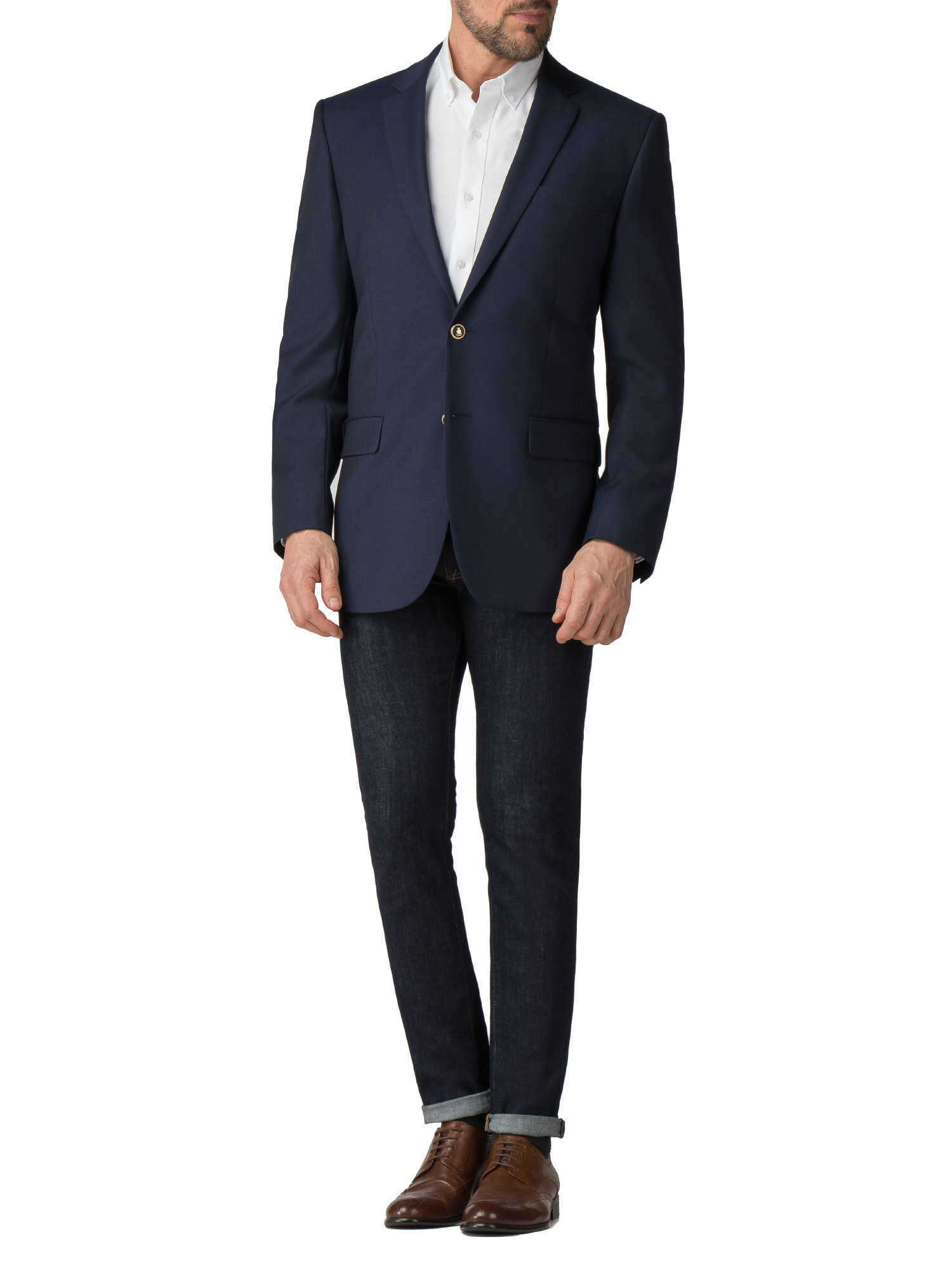 Navy Regular Fit Classic Blazer