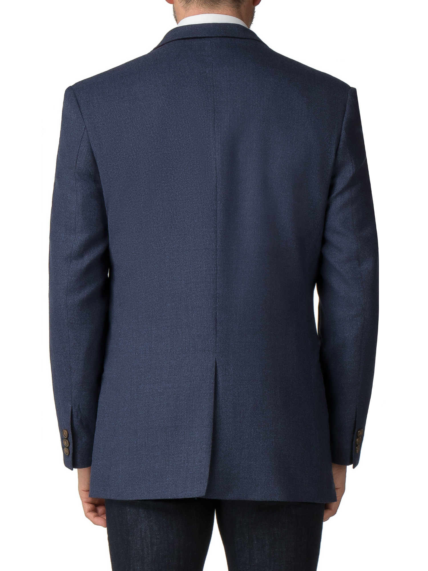 Blue Regular Fit Sports Jacket