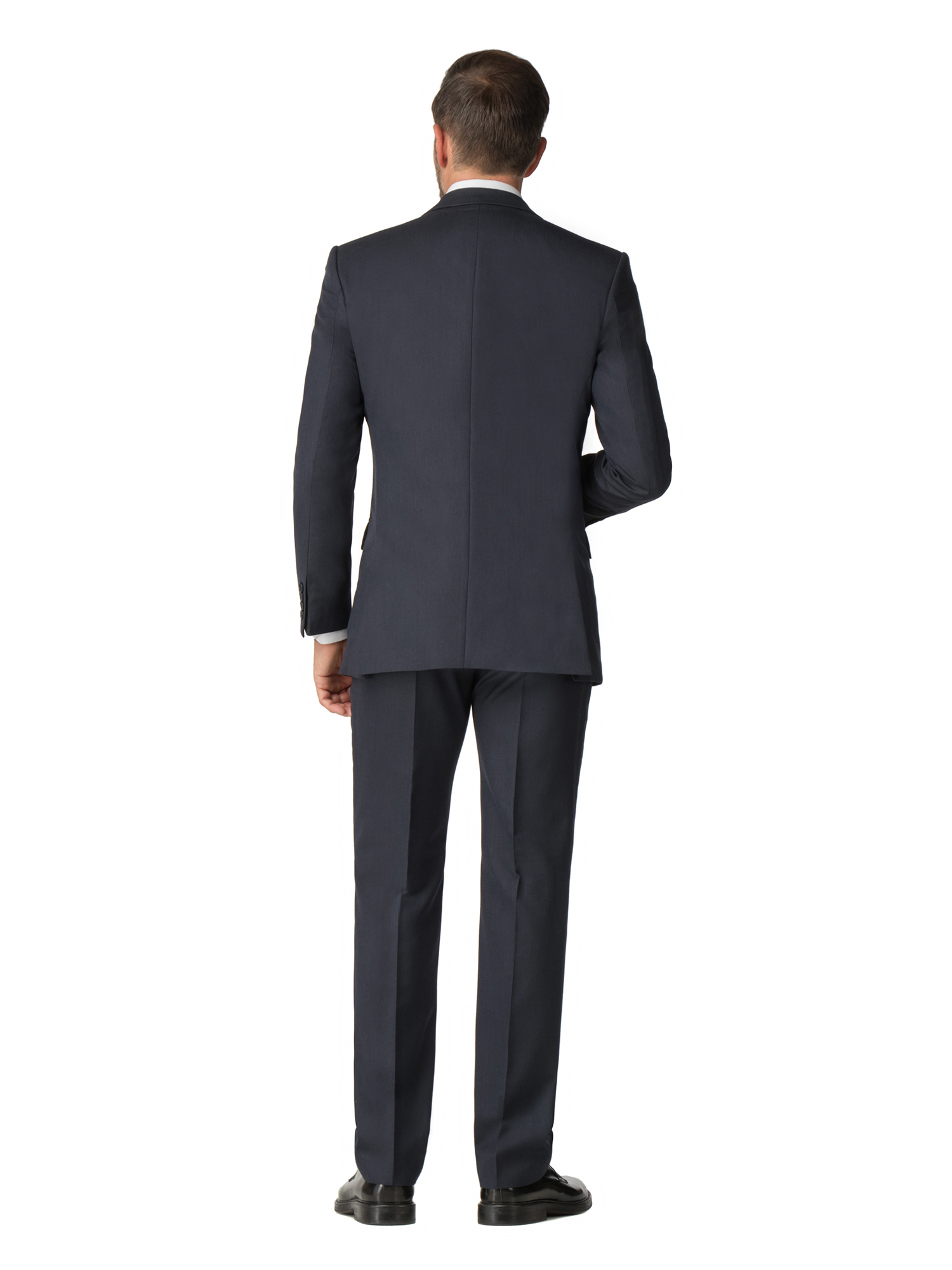 Navy Texture Regular Fit Mixer Jacket