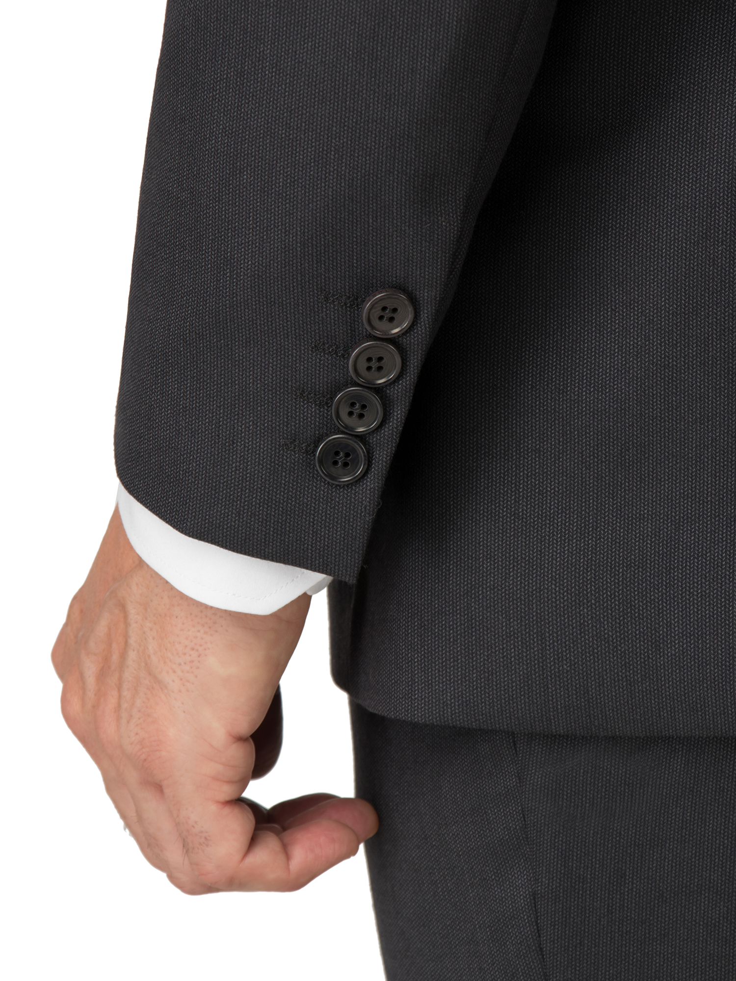 Charcoal Texture Regular Fit Suit