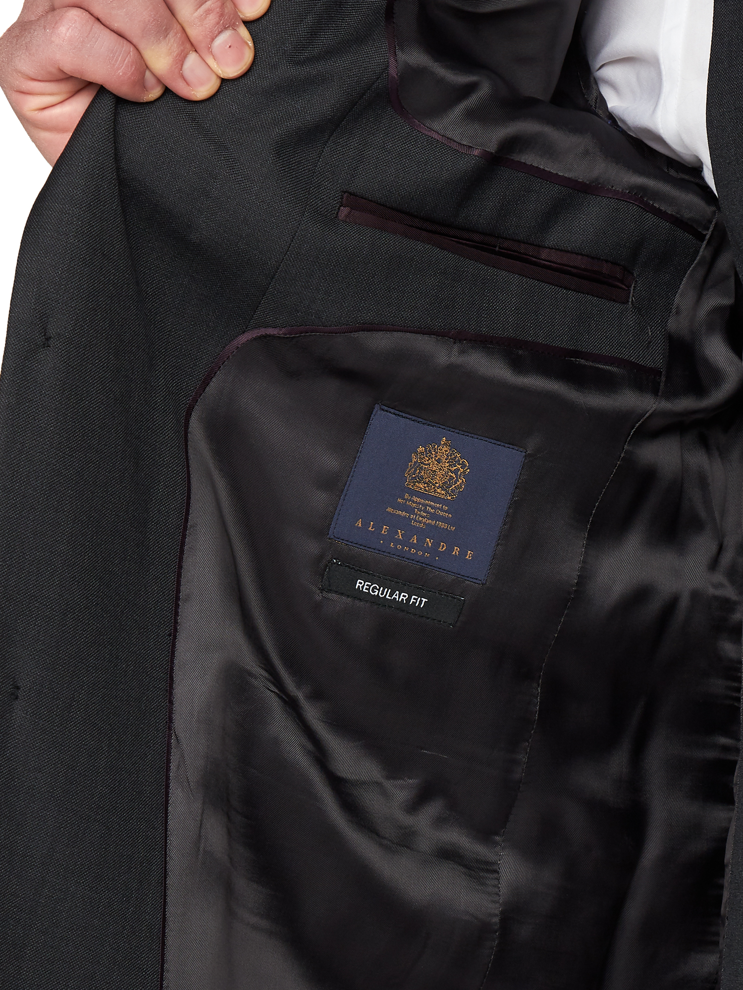Charcoal Pick and Pick Regular Fit Mixer Jacket