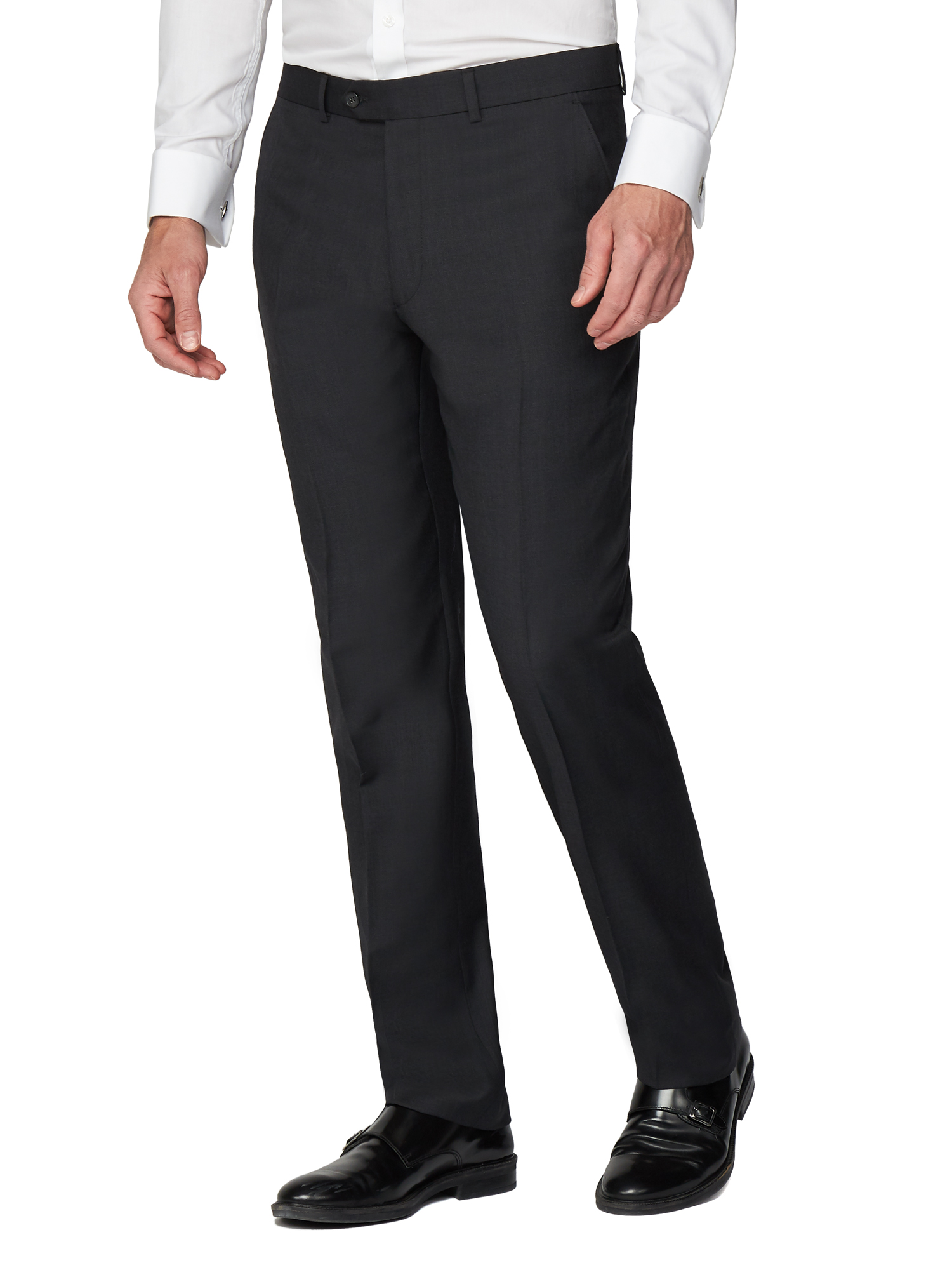 Charcoal Pick and Pick Regular Fit Mixer Trouser