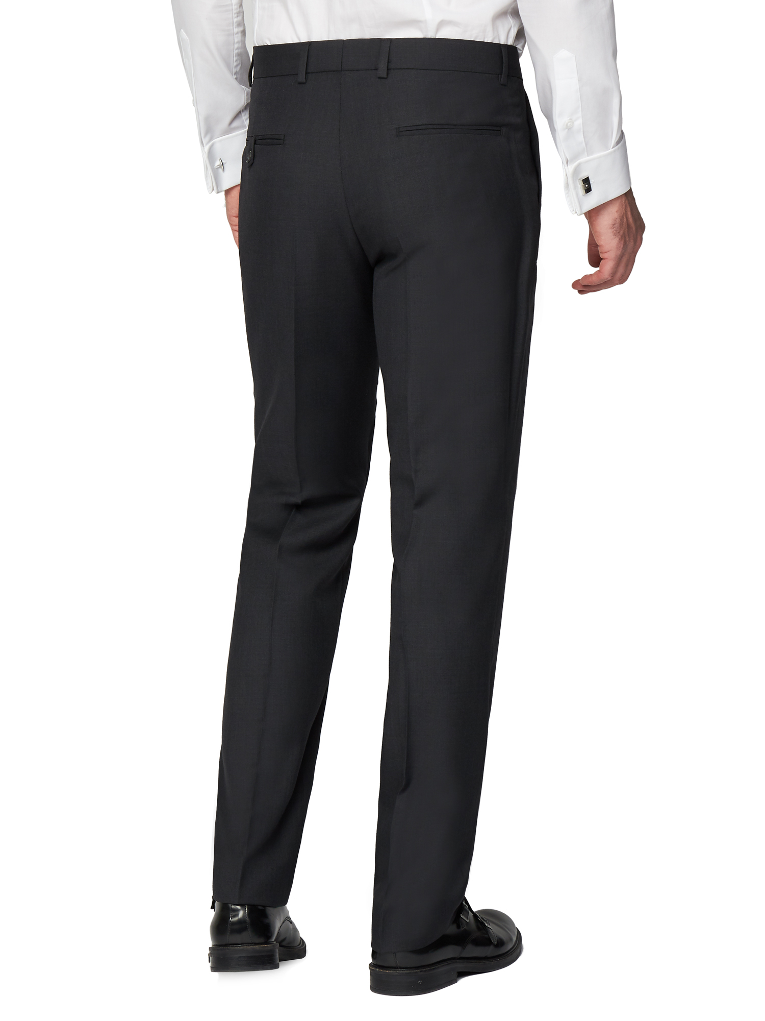 Charcoal Pick and Pick Regular Fit Mixer Trouser