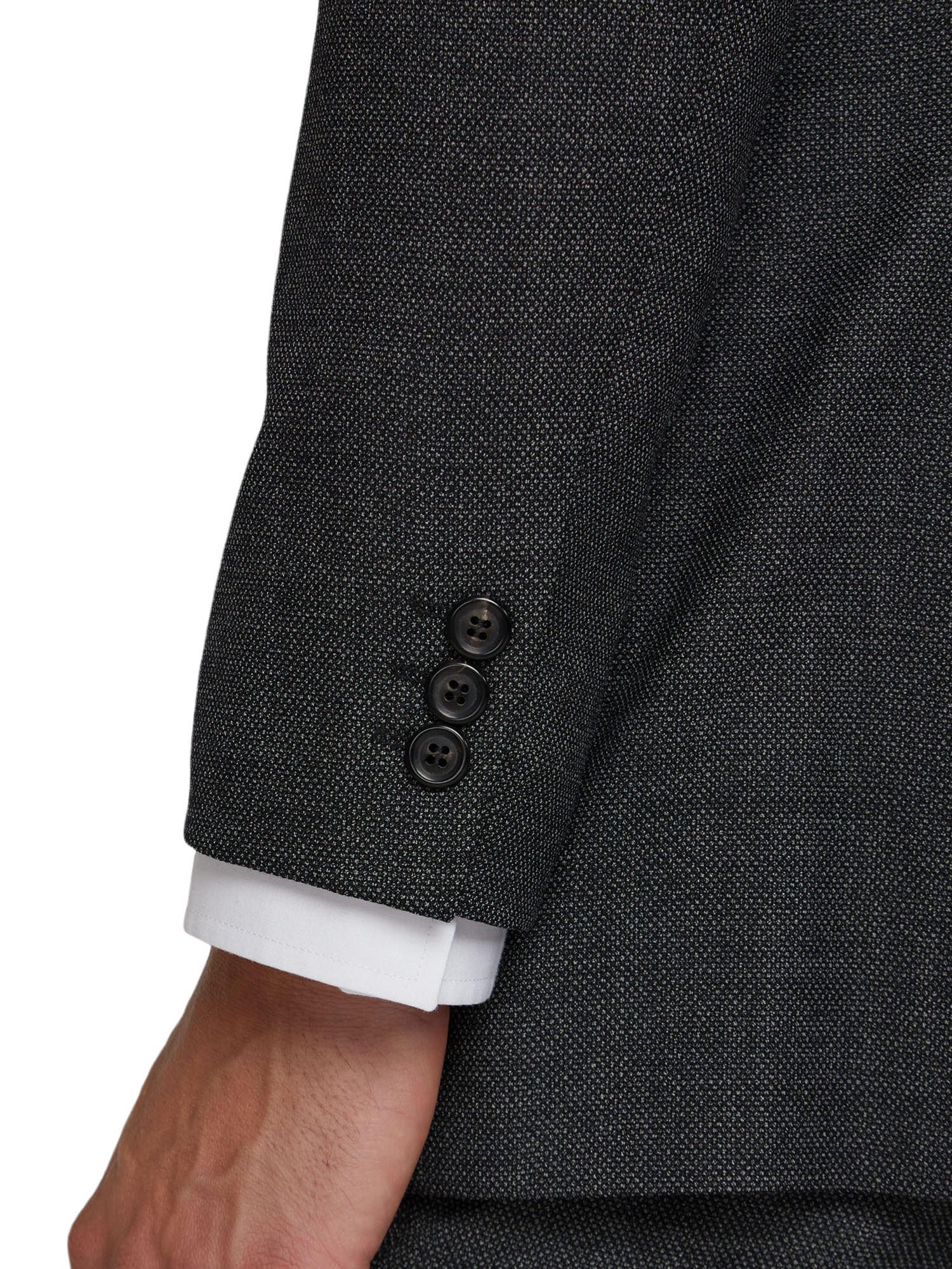 Charcoal Pick and Pick Regular Fit Suit