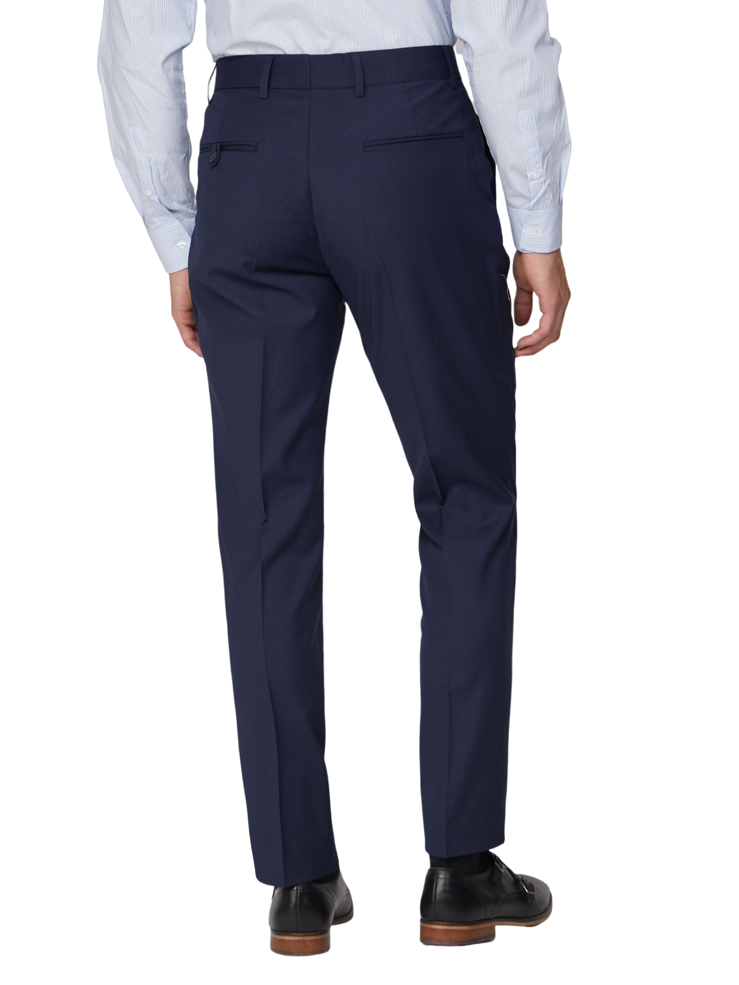 Navy Blue Plain Twill Regular Fit Suit