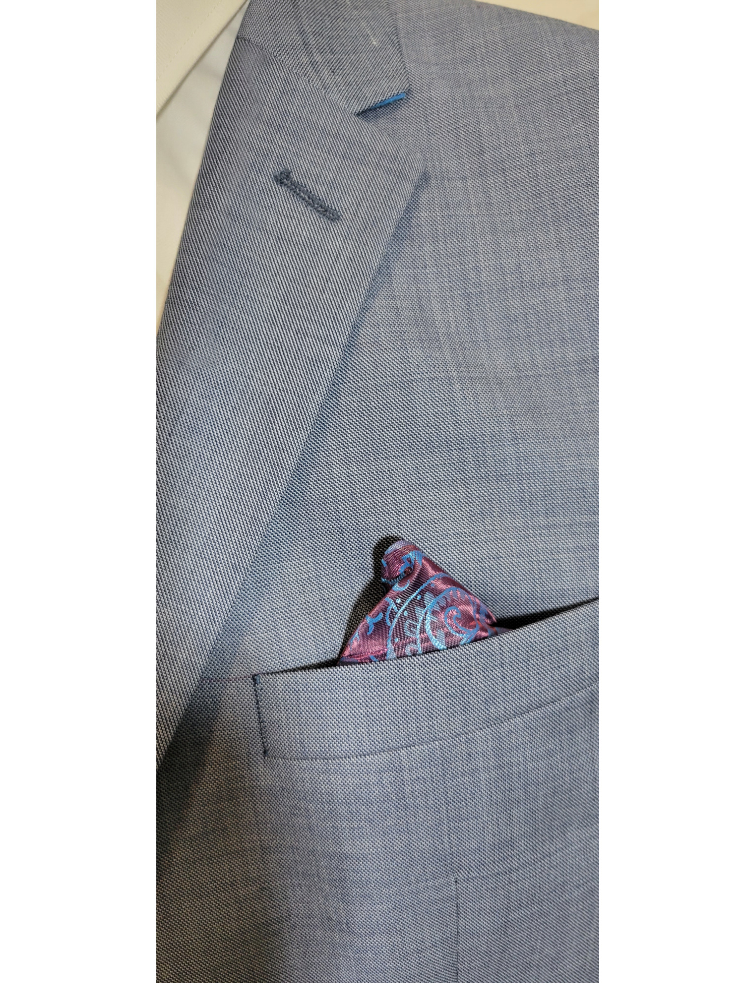 LIGHT BLUE SHARSKIN SB2 2PCE SUIT