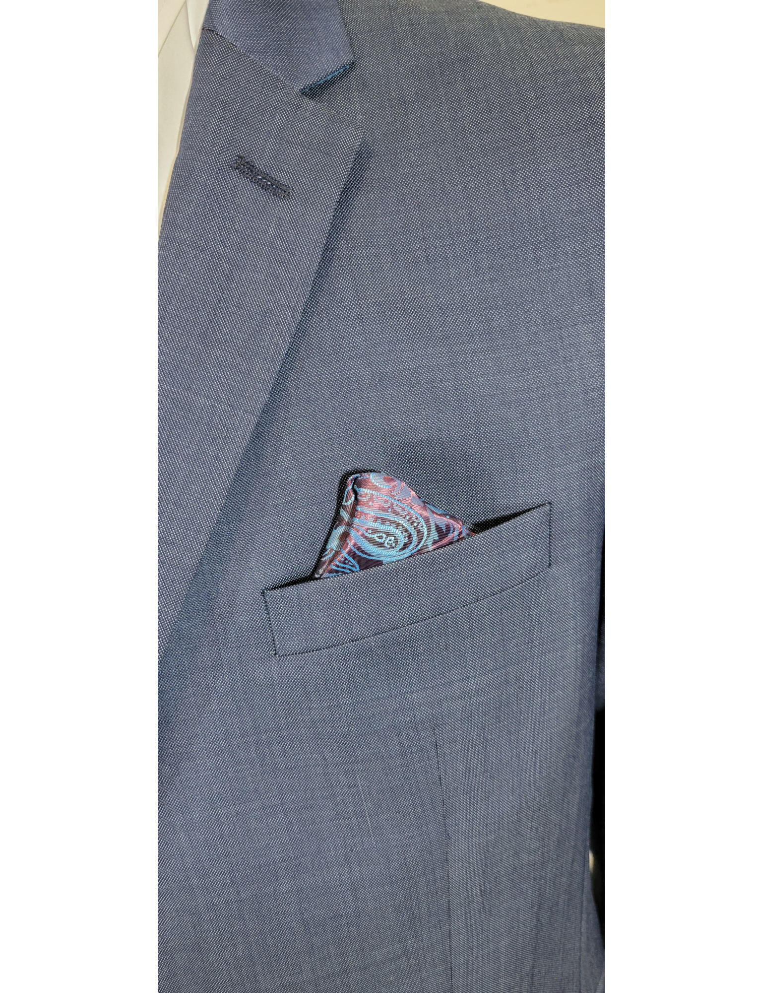 NAVY BLUE PINDOT 2 PCE SUIT