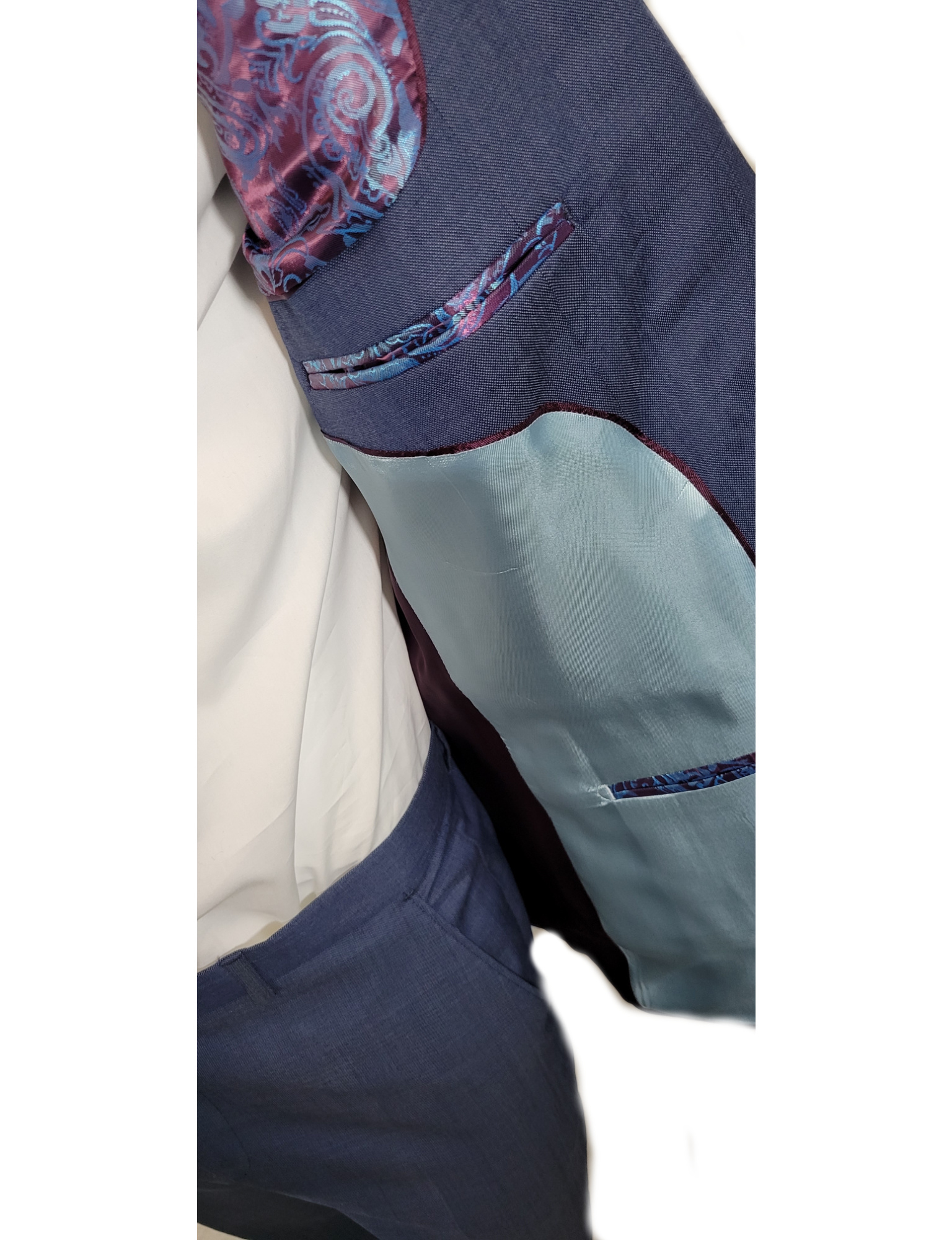 NAVY BLUE PINDOT 2 PCE SUIT