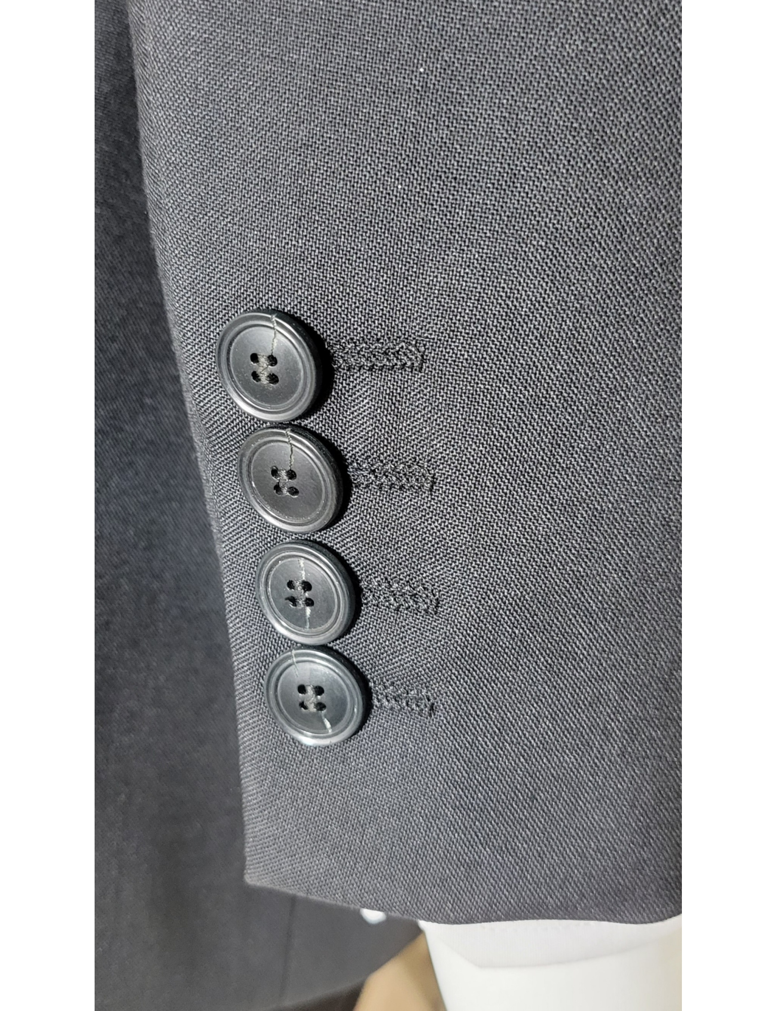 PLAIN BLACK REGULAR FIT 2 PIECE SUIT