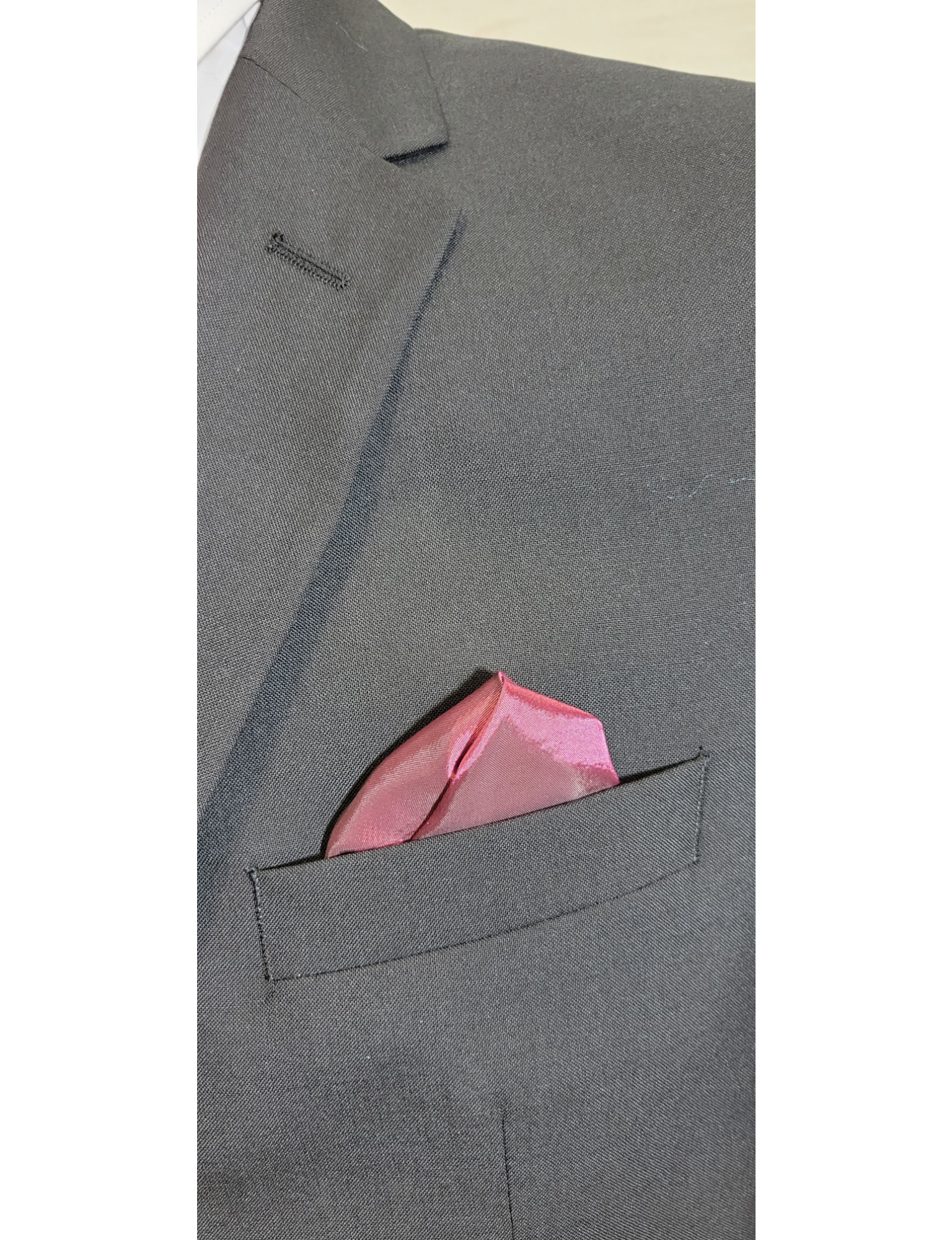 PLAIN BLACK REGULAR FIT 2 PIECE SUIT