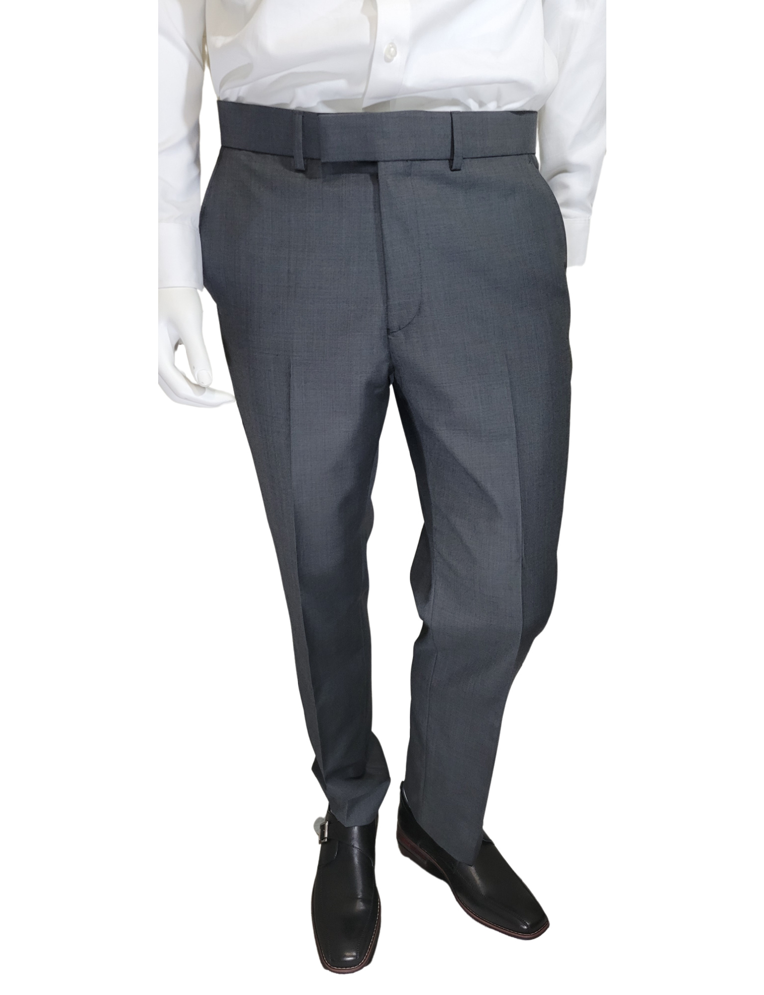 PLAIN GREY REGULAR FIT 2PCE SUIT