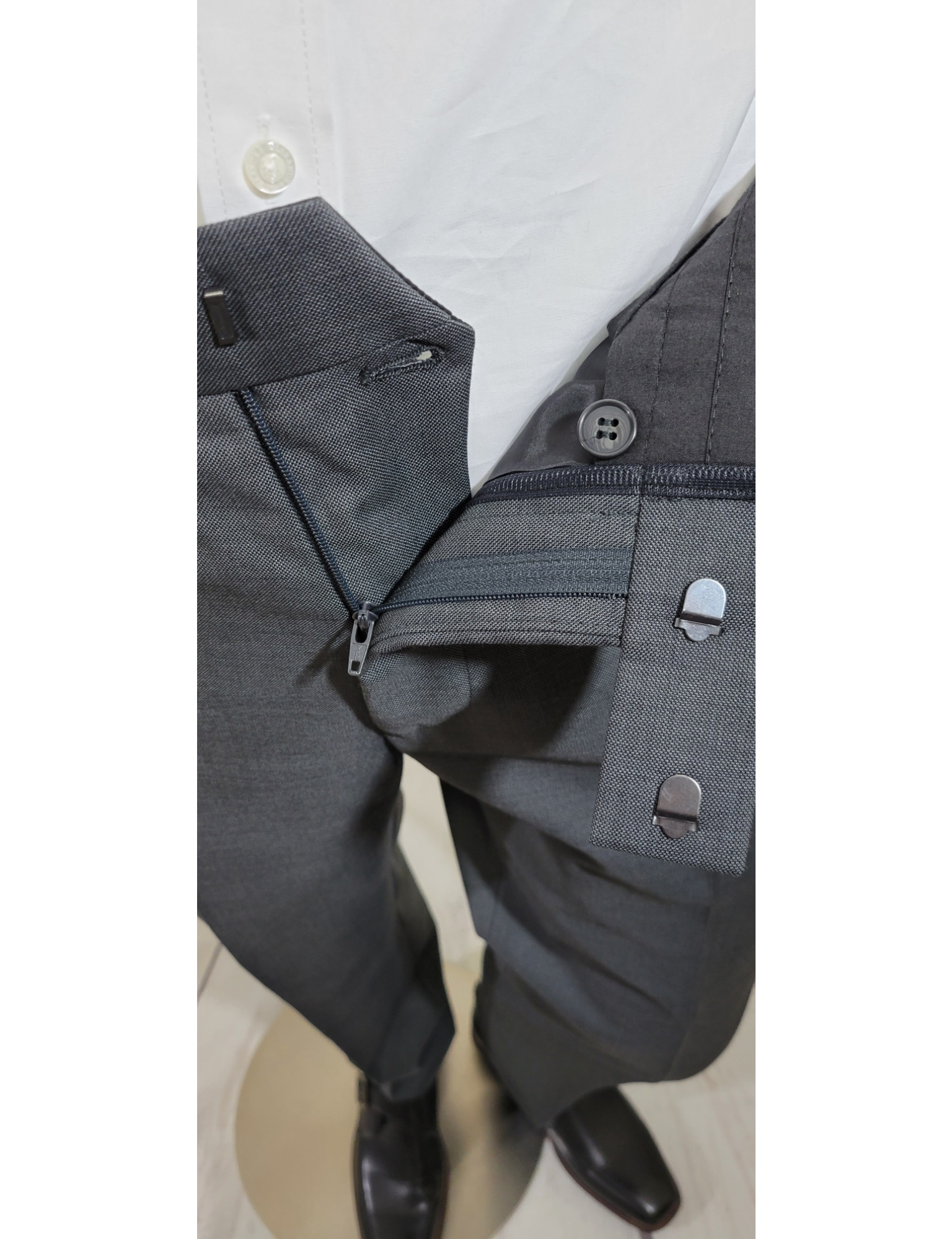 PLAIN GREY REGULAR FIT 2PCE SUIT