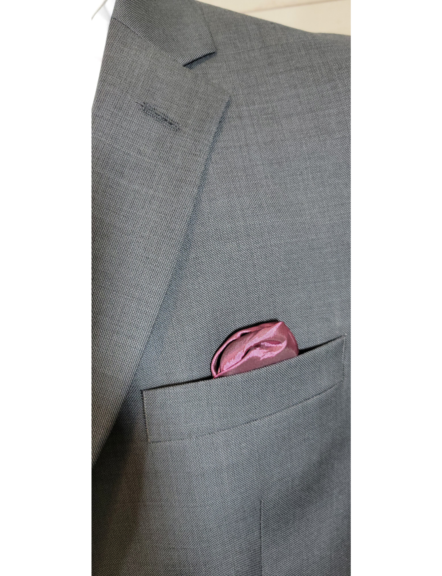 PLAIN GREY REGULAR FIT 2PCE SUIT