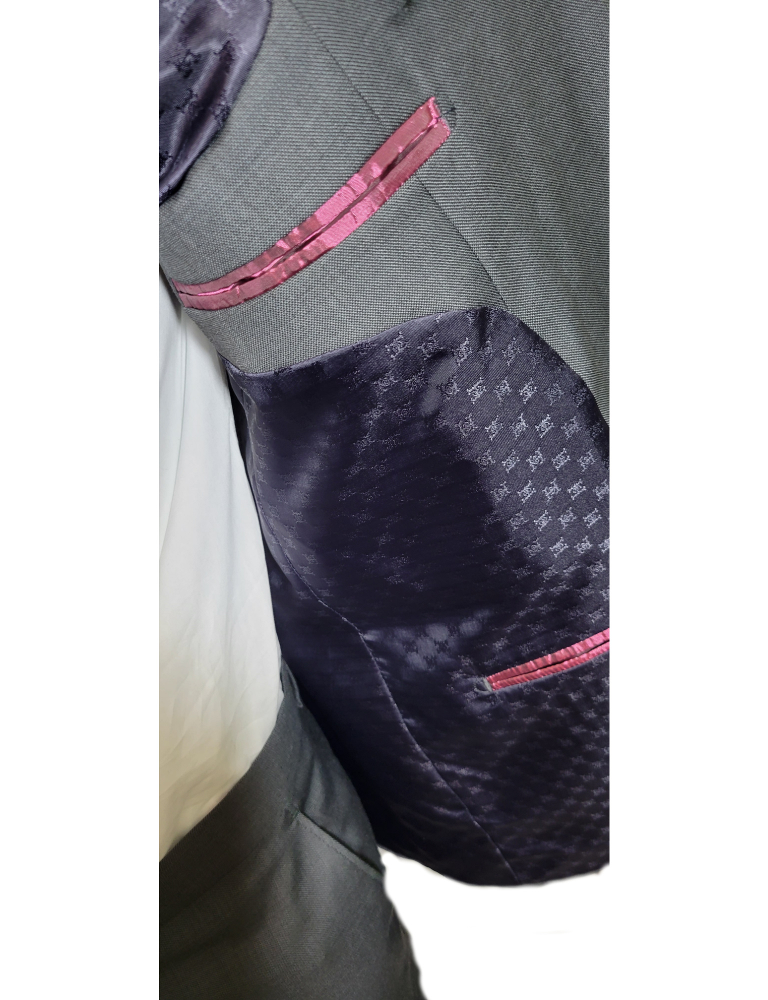 PLAIN GREY REGULAR FIT 2PCE SUIT