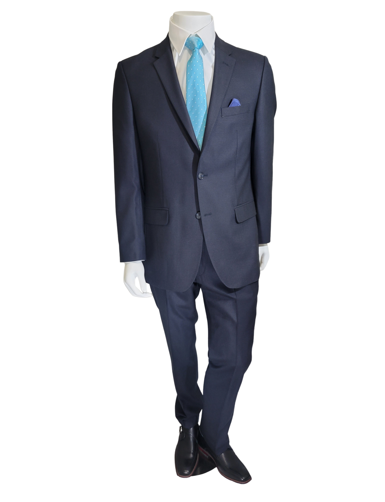 NAVY TEXTURED TRAVEL SUIT