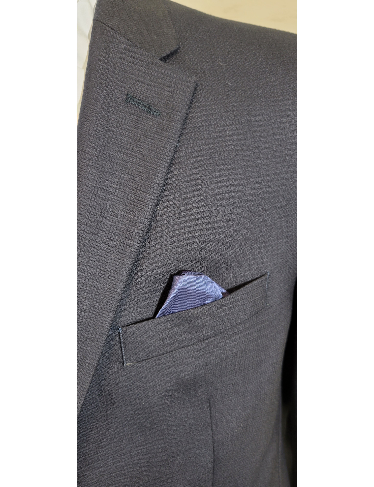 NAVY TEXTURED TRAVEL SUIT